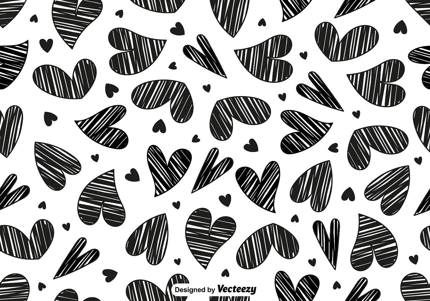 Wallpaper #tGeU55IBSpphPi3-kjik15 Vector Doodle Heart Seamless Pattern 137981 Vector Art at Vecteezy