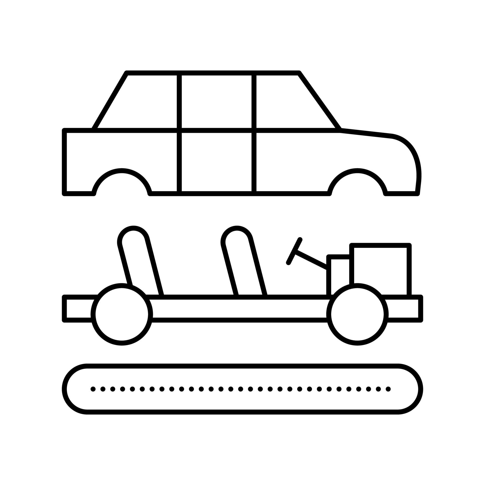 Wallpaper #TR1RLJMBlOZrFDOkVMq0297 Assembly of All Car Parts Line Icon Vector Illustration 18999350 Vector
