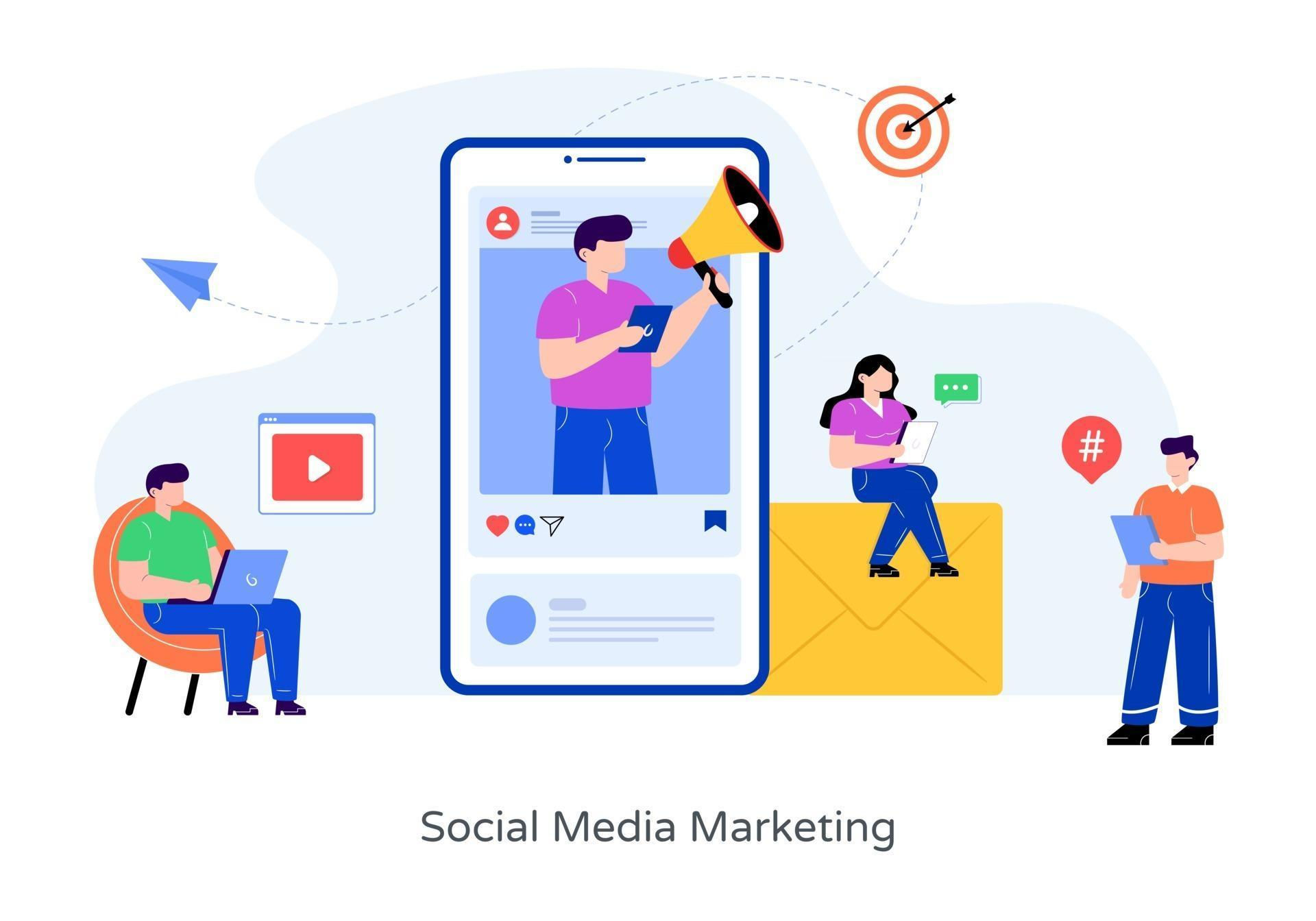 Wallpaper #lWe_75IBSpphPi3-ZGNL35 Social Media Marketing 2799994 Vector Art at Vecteezy