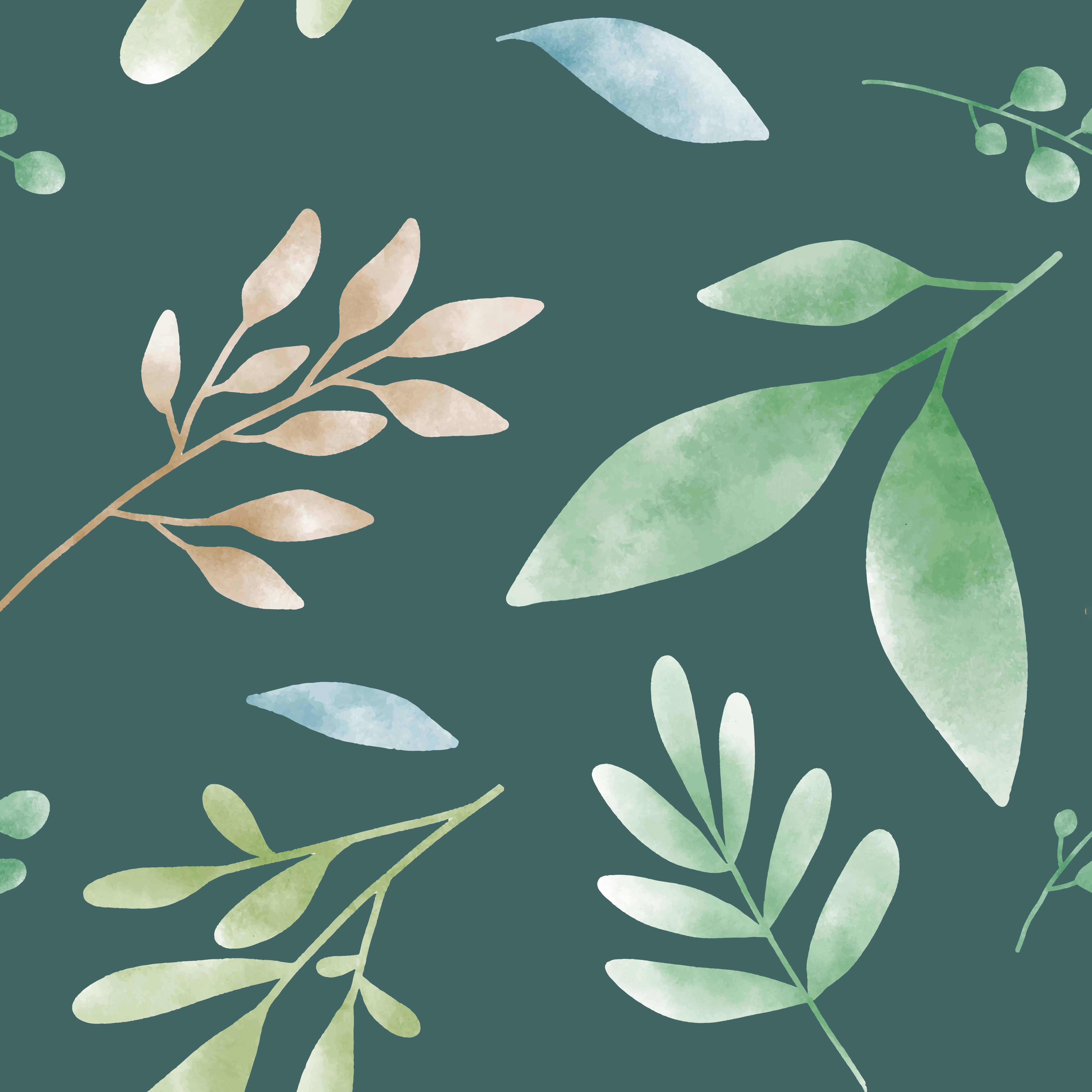 Wallpaper #am19apcBycdYOYFTxHE652 Watercolor Green Leaf Patterns Vector Download Free Vectors Clipart