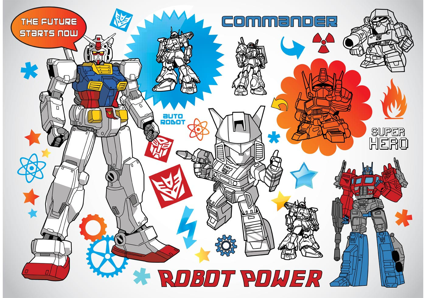 Wallpaper #vWdm9pIBSpphPi3-zYNc350 Robot Vectors Download Free Vector Art Stock Graphics Images