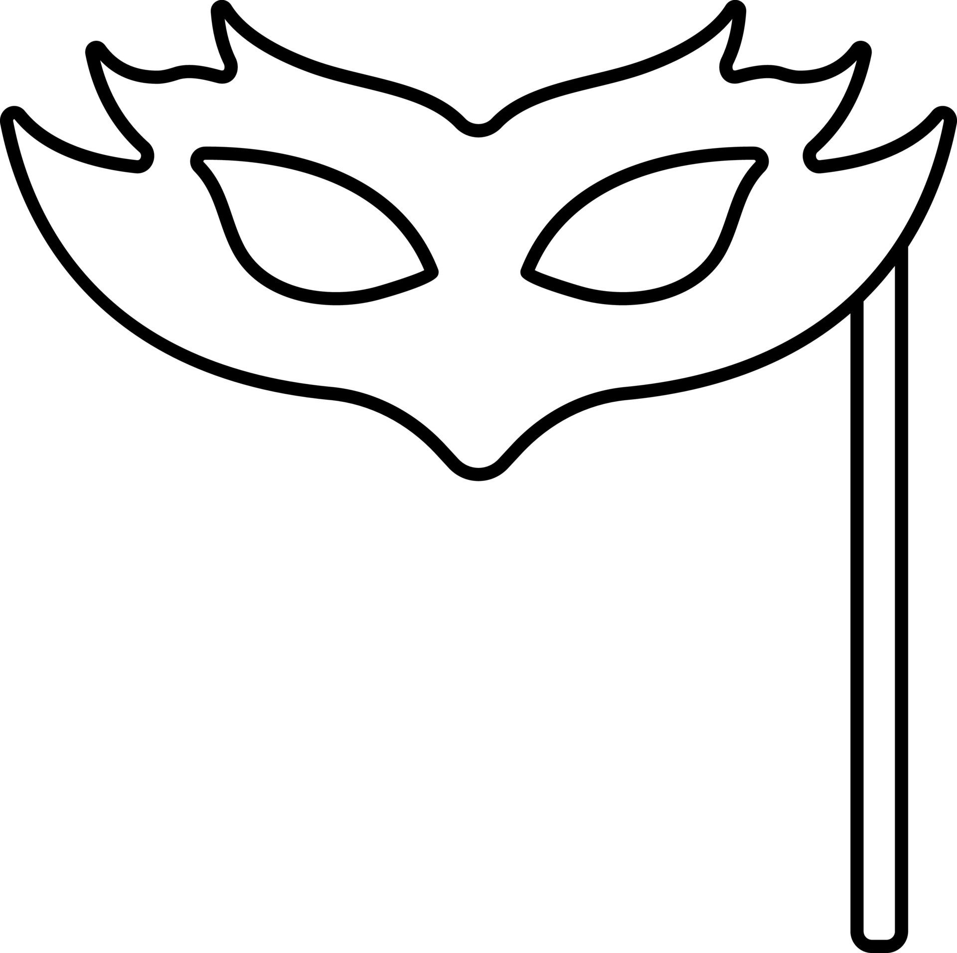 Wallpaper #lGfS95IBSpphPi3-XIdN283 Eye Mask Stick Icon in Black Outline 24156836 Vector Art at Vecteezy