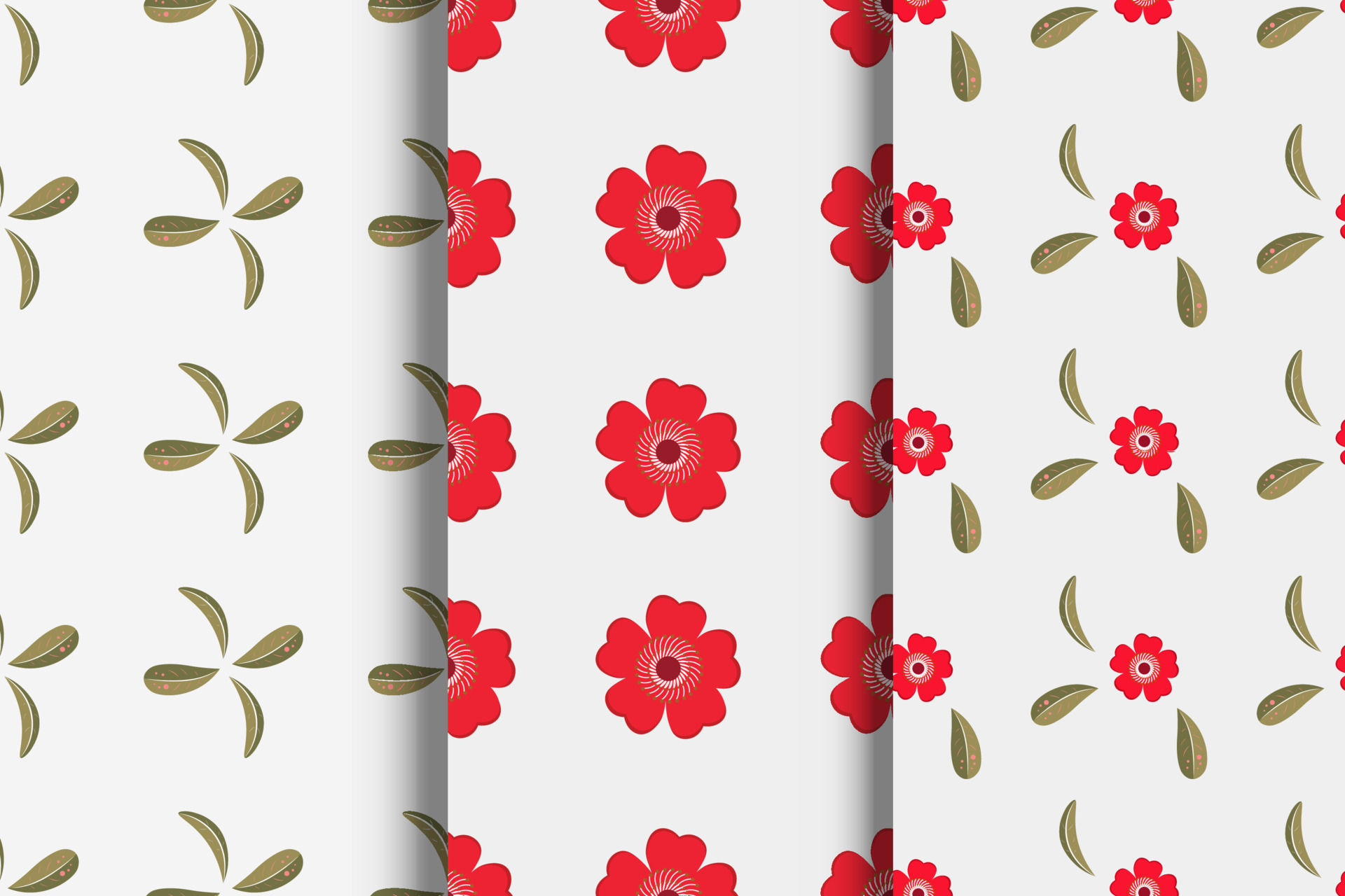 Wallpaper #AGdW9JIBSpphPi3-v3oT355 Pattern Set Floral Pattern in the Small Flower Motifs Scattered