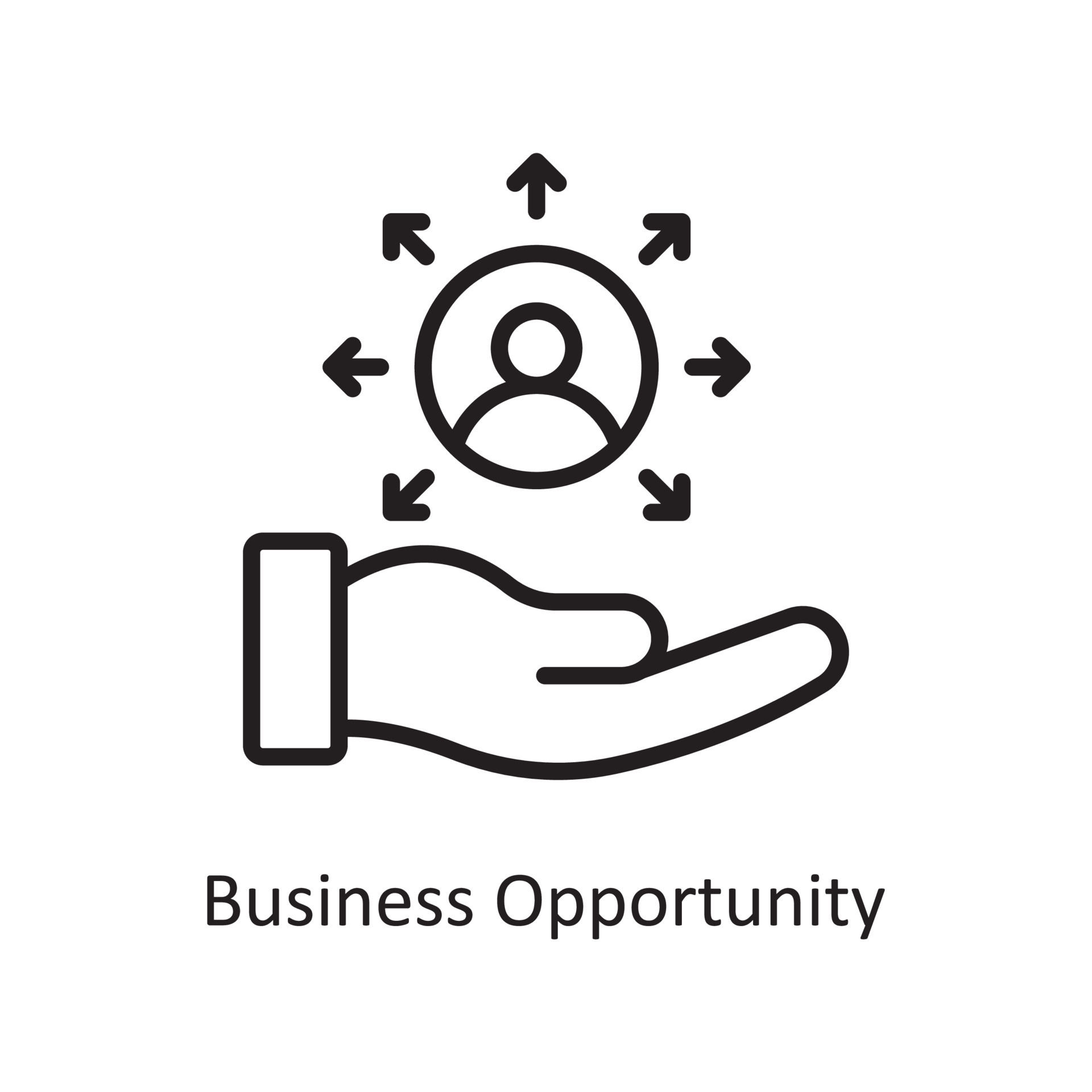 Wallpaper #wZyy4ZIBZHQxiYarrLy4182 Business Opportunity Vector Outline Icon Design Illustration Business