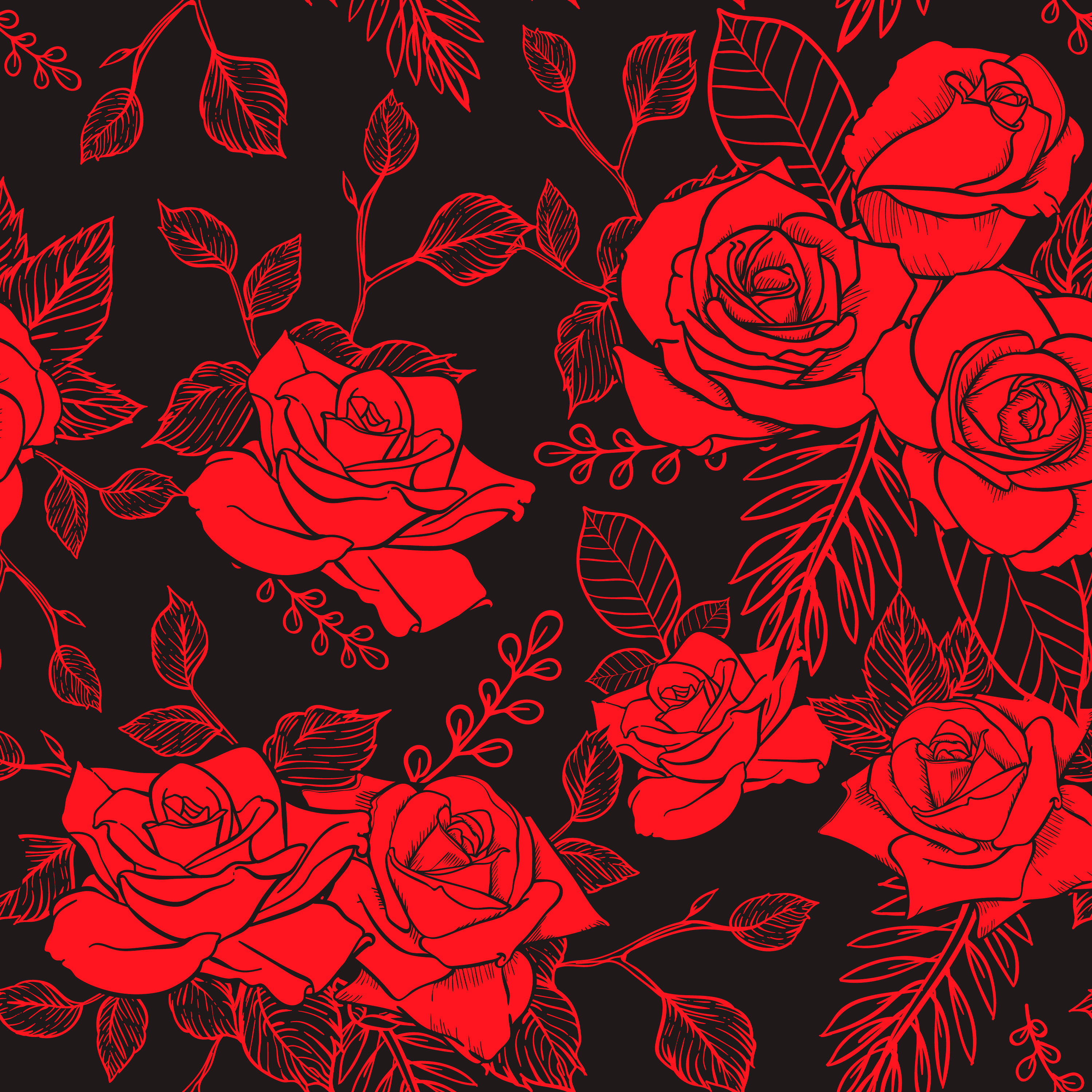 Wallpaper #4GdP9JIBSpphPi3-k3mn291 Rose Seamless Pattern Flower Seamless Pattern Vector Floral Seamless