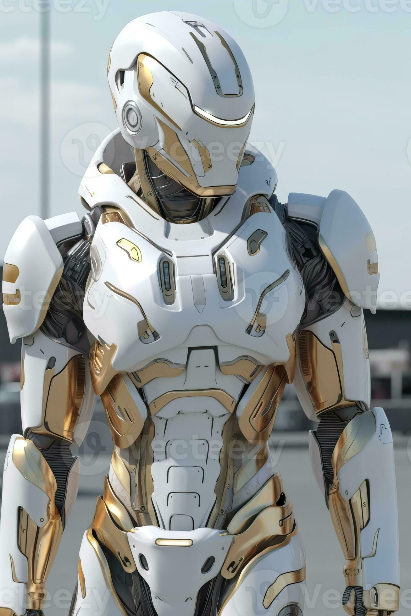 Wallpaper #IgNhZZMBpyOg8YnET9kL42 Futuristic Armor Sleek Metallic Advanced Technology for Combat