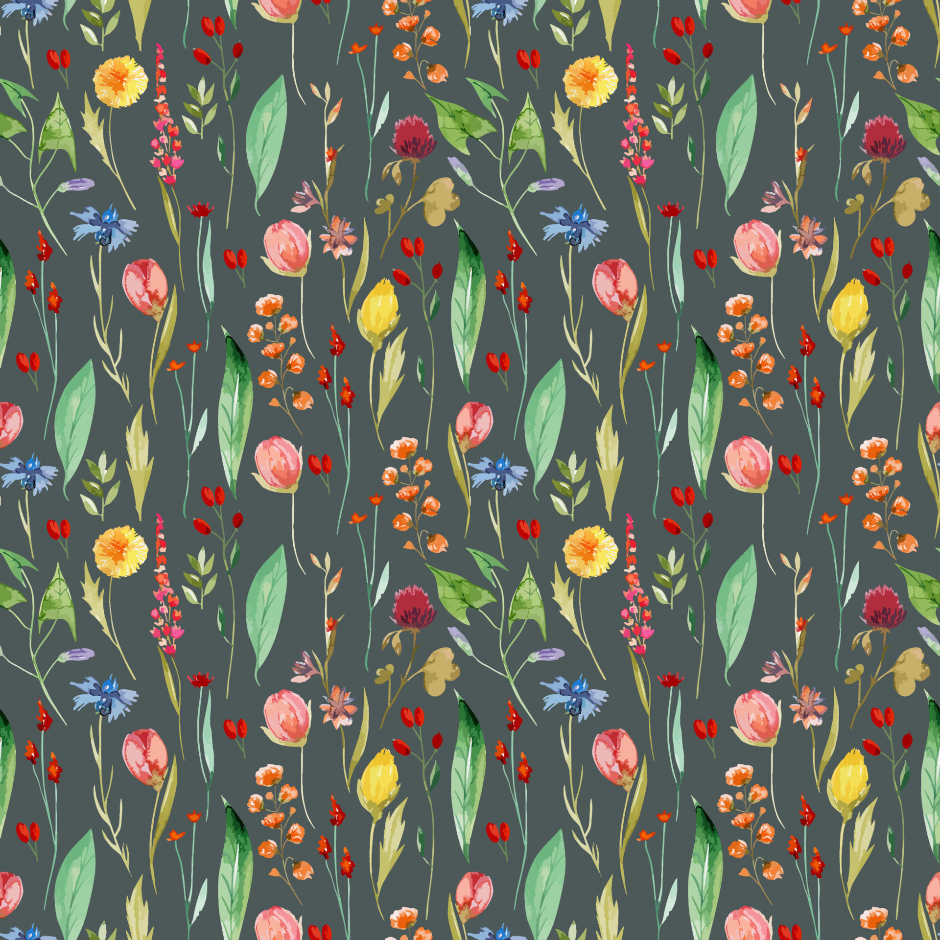Wallpaper #pWfB7pIBSpphPi3-dF4W42 Seamless Vector Mixed Flower Design Pattern Seamless Flowers Motif