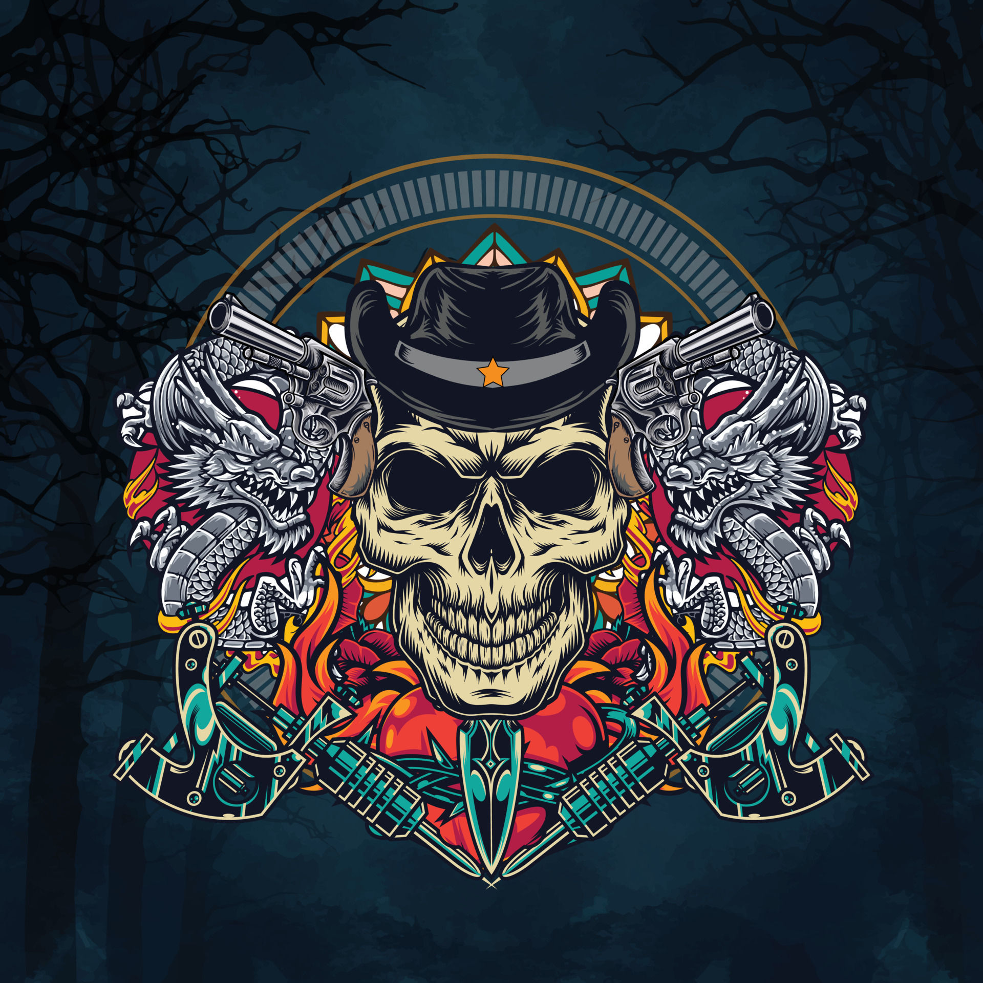 Wallpaper #dwO7YpMBpyOg8YnEENNL148 Scary Skulls Vector Mascot Design Skull with Bone E Sport Logo Mascot