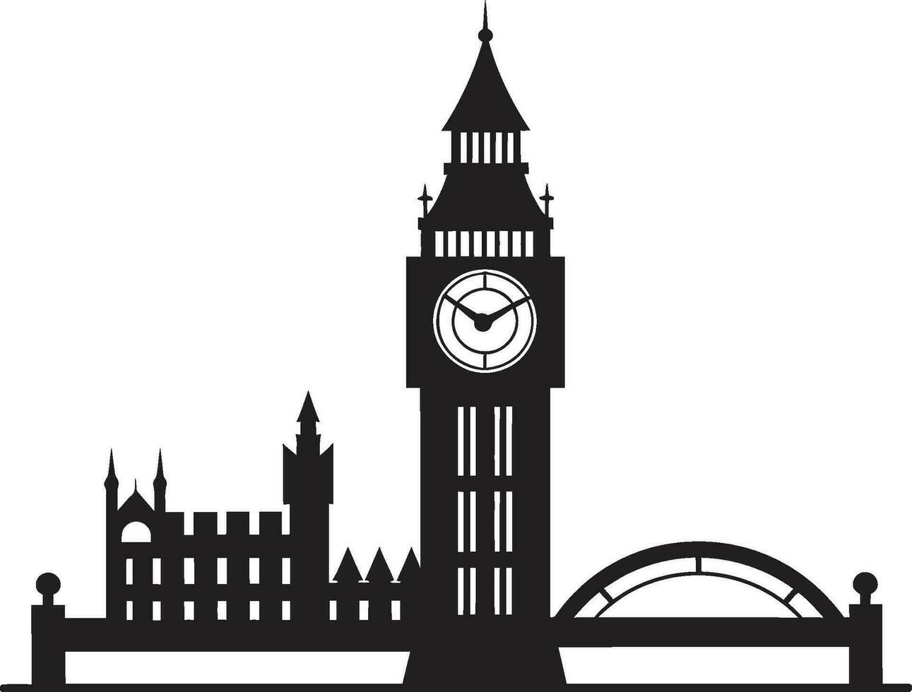 Wallpaper #2WigFZMBSpphPi3-egh-328 Skyline Profile Black Vector London Cityscape Emblem Vector Black