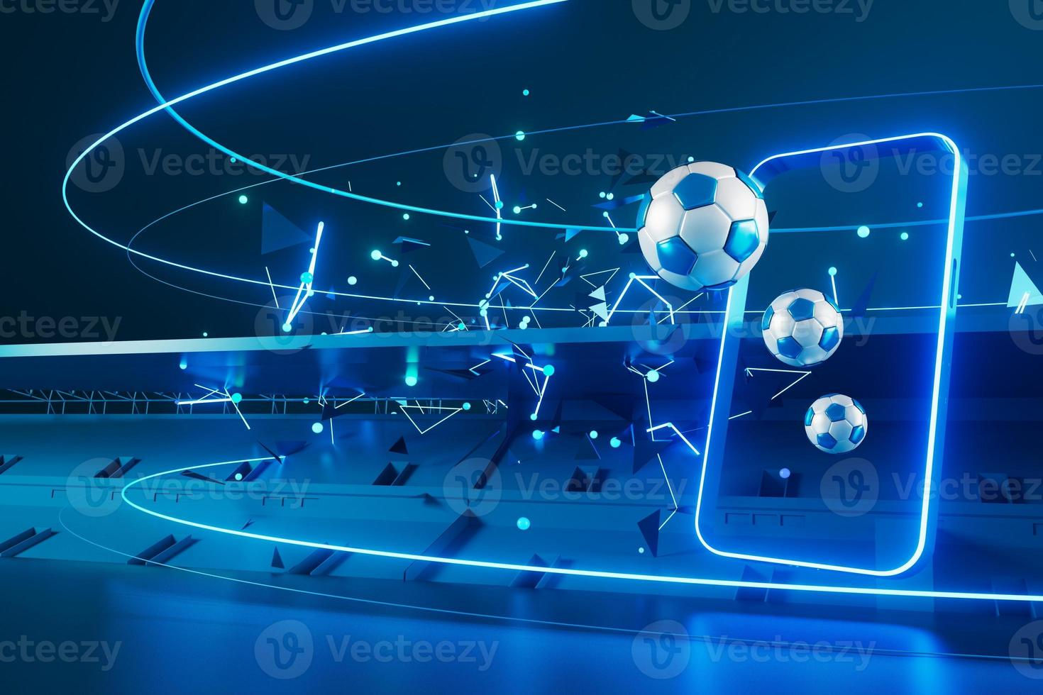 Wallpaper #_neoJ5MB-pgBXx60daZ0371 3D Football Object Design Realistic Rendering Abstract Futuristic