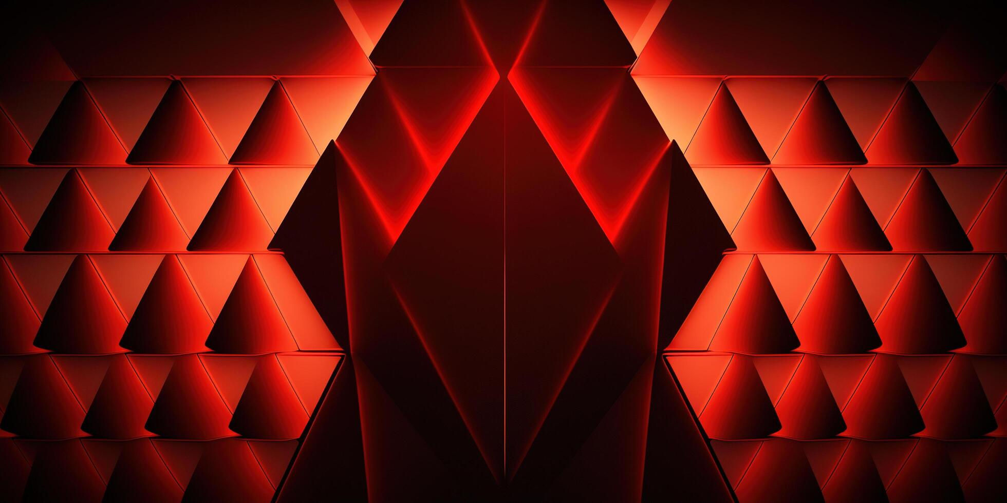 Wallpaper #A0ApMJMBJhL2WPbazsCh377 Symmetrical Red Neon Light Abstract Background with Lines and Shapes