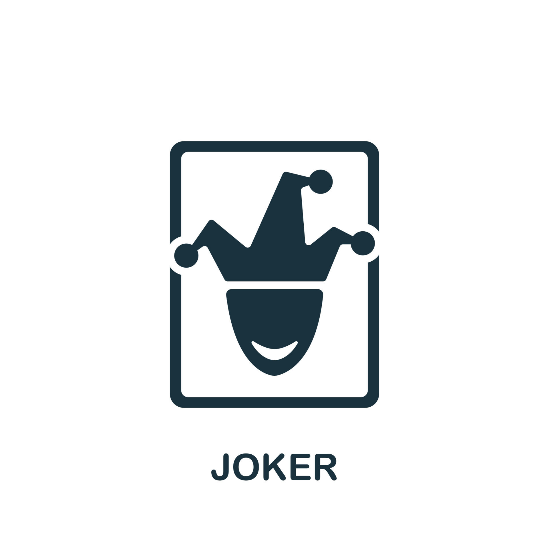 Wallpaper #5nd0J5MB-pgBXx60uKXh168 Joker Icon Simple Element from Casino Collection Creative Joker Icon