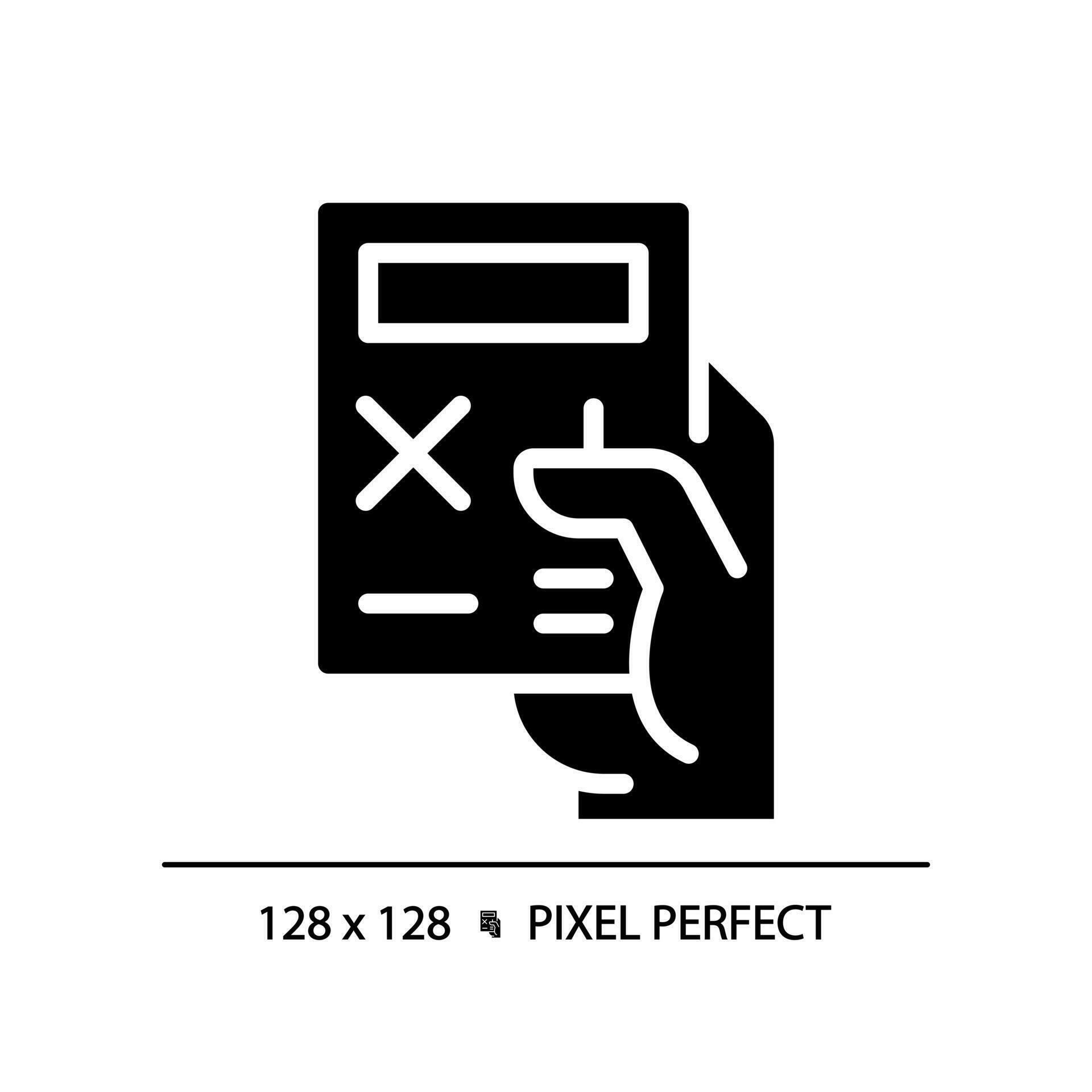 Wallpaper #XmepBpMBSpphPi3-QcIQ80 Hand with Calculator Pixel Perfect Black Glyph Icon Electronic Device
