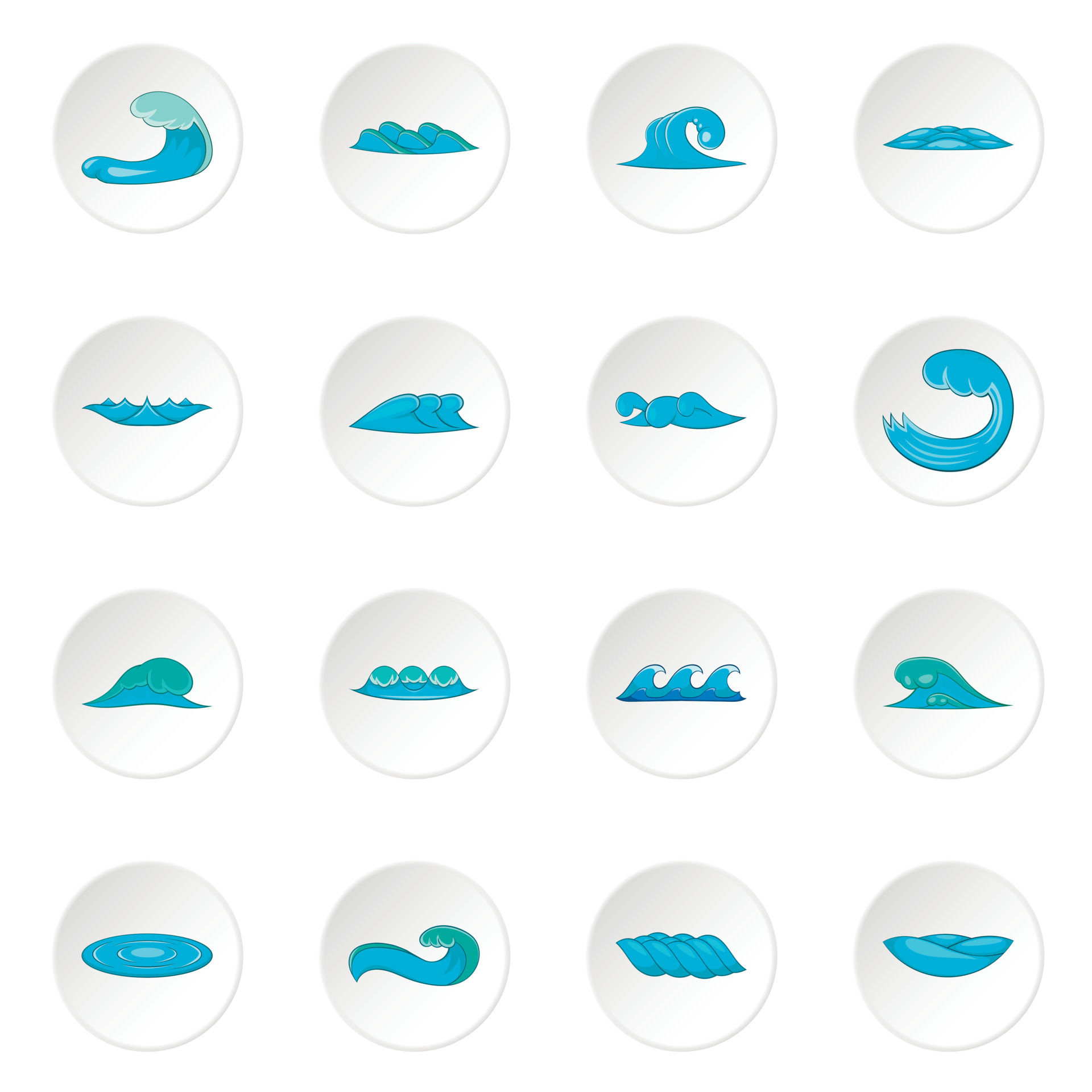 Wallpaper #YmcfCZMBSpphPi3-Vc48112 Waves Icons Set 8674039 Vector Art at Vecteezy