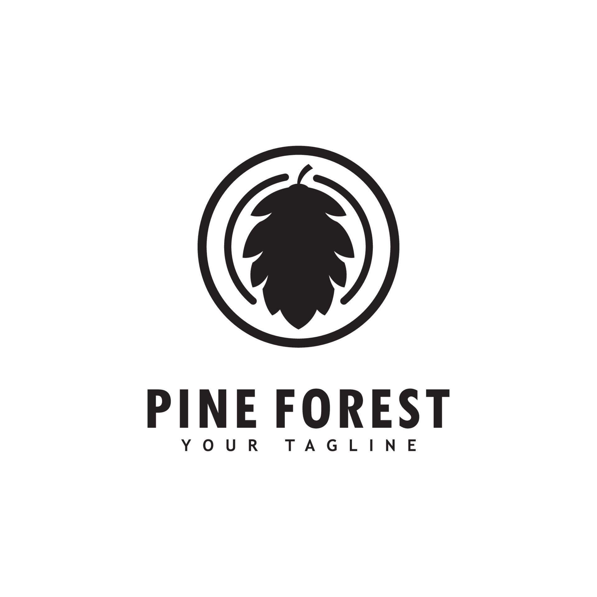 Wallpaper #BGdQC5MBSpphPi3-qtkV372 Plantilla De Logotipo De Arbol De Pino Icono De Arbol De Pino
