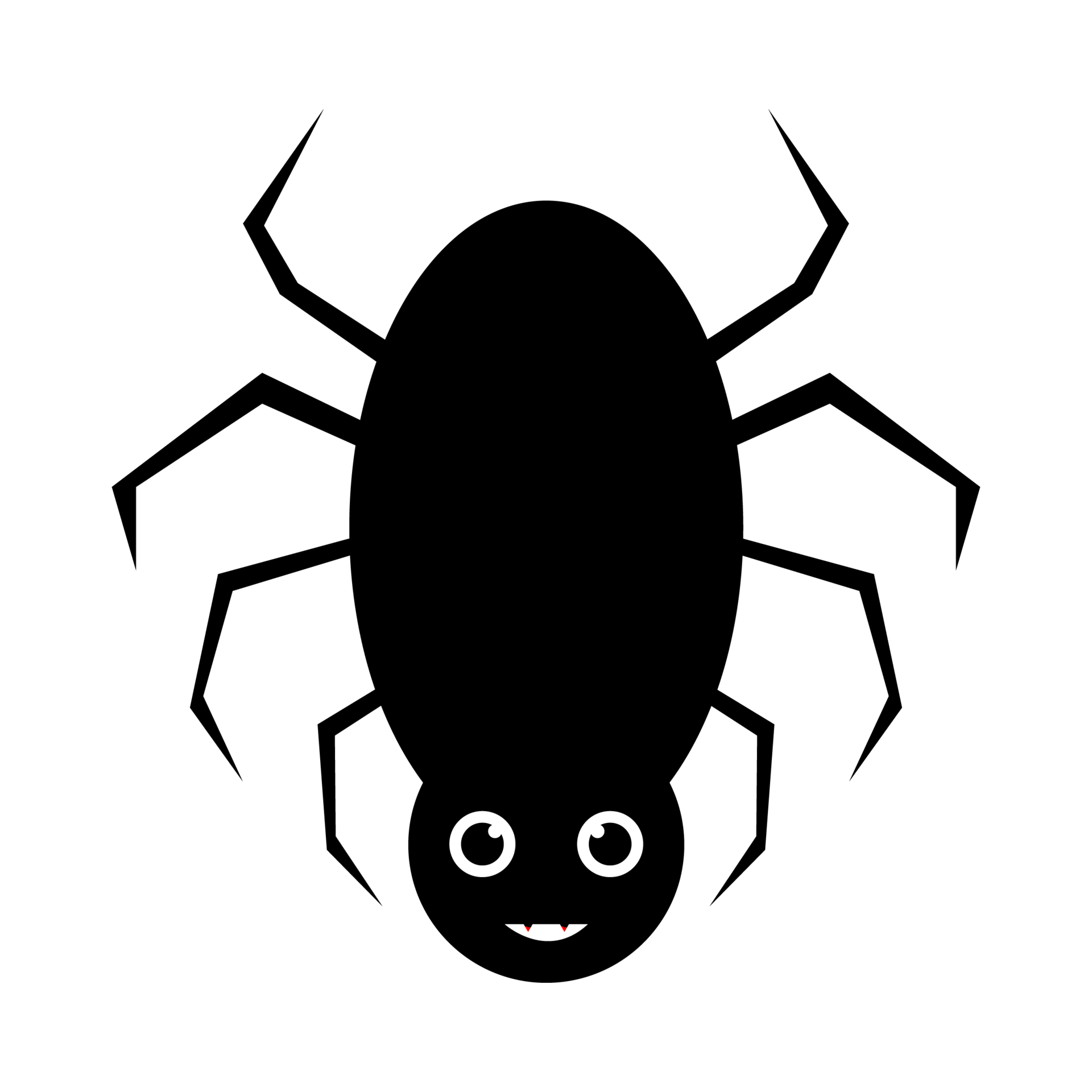 Wallpaper #eSyLSZMB0E1QgA7w3fNk160 Halloween Scary Black Spider Vector with a Smiling Face Halloween