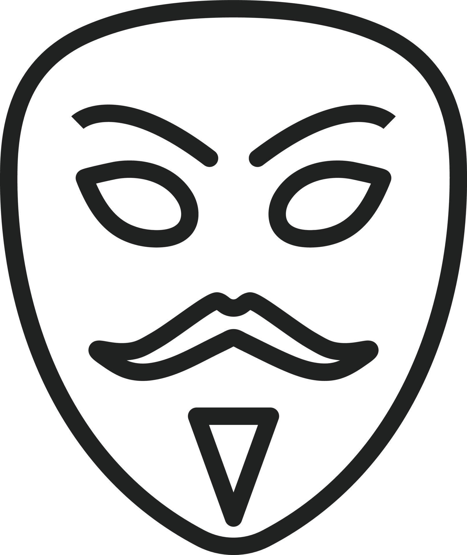 Wallpaper #2DFsNZMB5zzyi_yYVFb9230 Hacker Mask Line Icon 7229854 Vector Art at Vecteezy