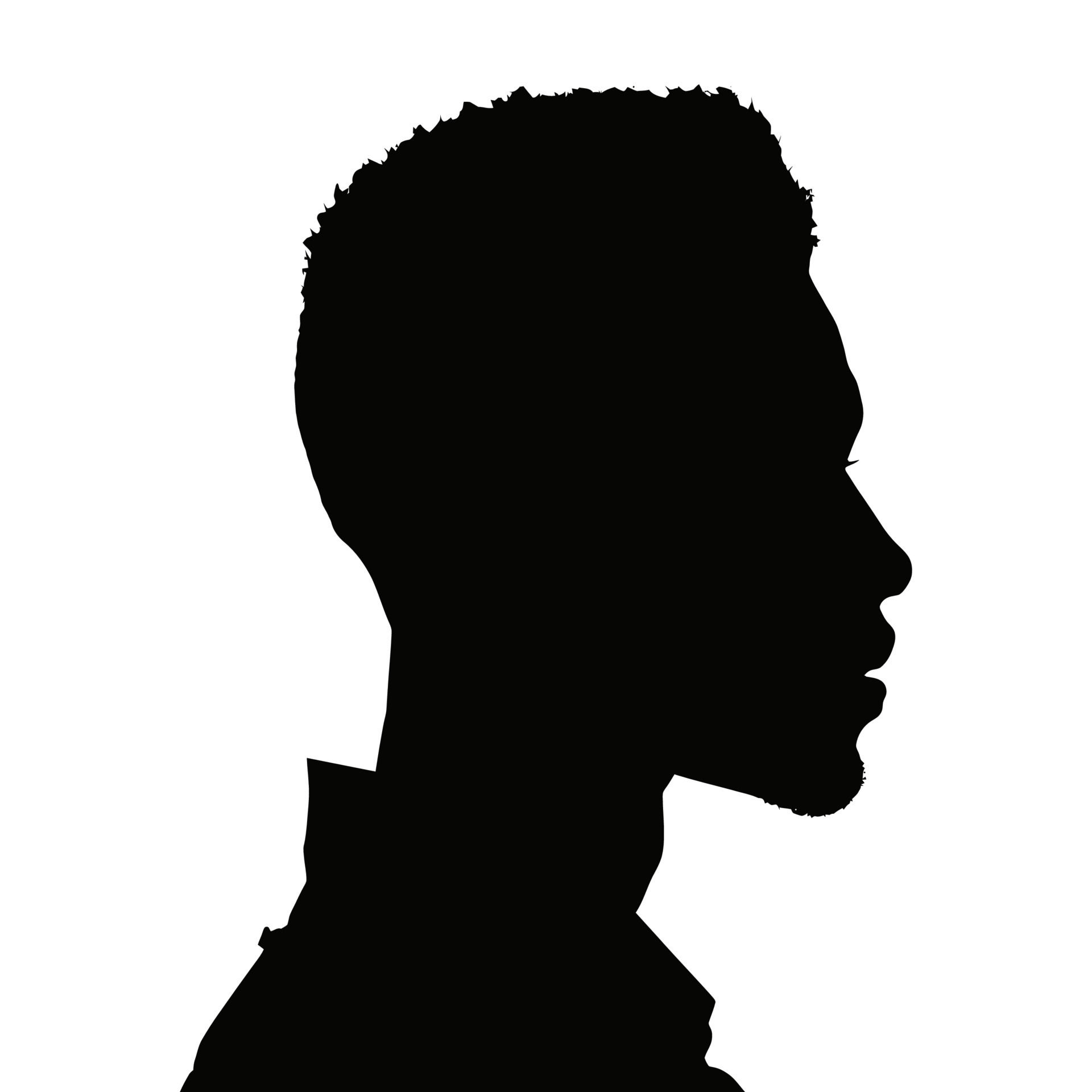 Wallpaper #fULzPJMBOBpx0NhmUcKW377 Silhouette of a Black Man Seen from the Side Vector Clip Art 21473177