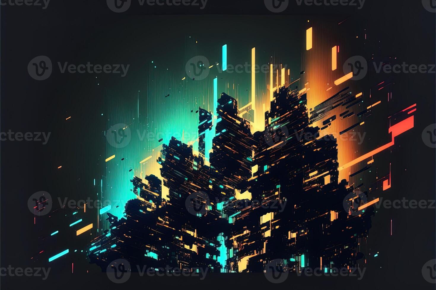 Wallpaper #rmfp9ZIBSpphPi3-3YHU293 Abstract Background with Interlaced Digital Glitch and Distortion