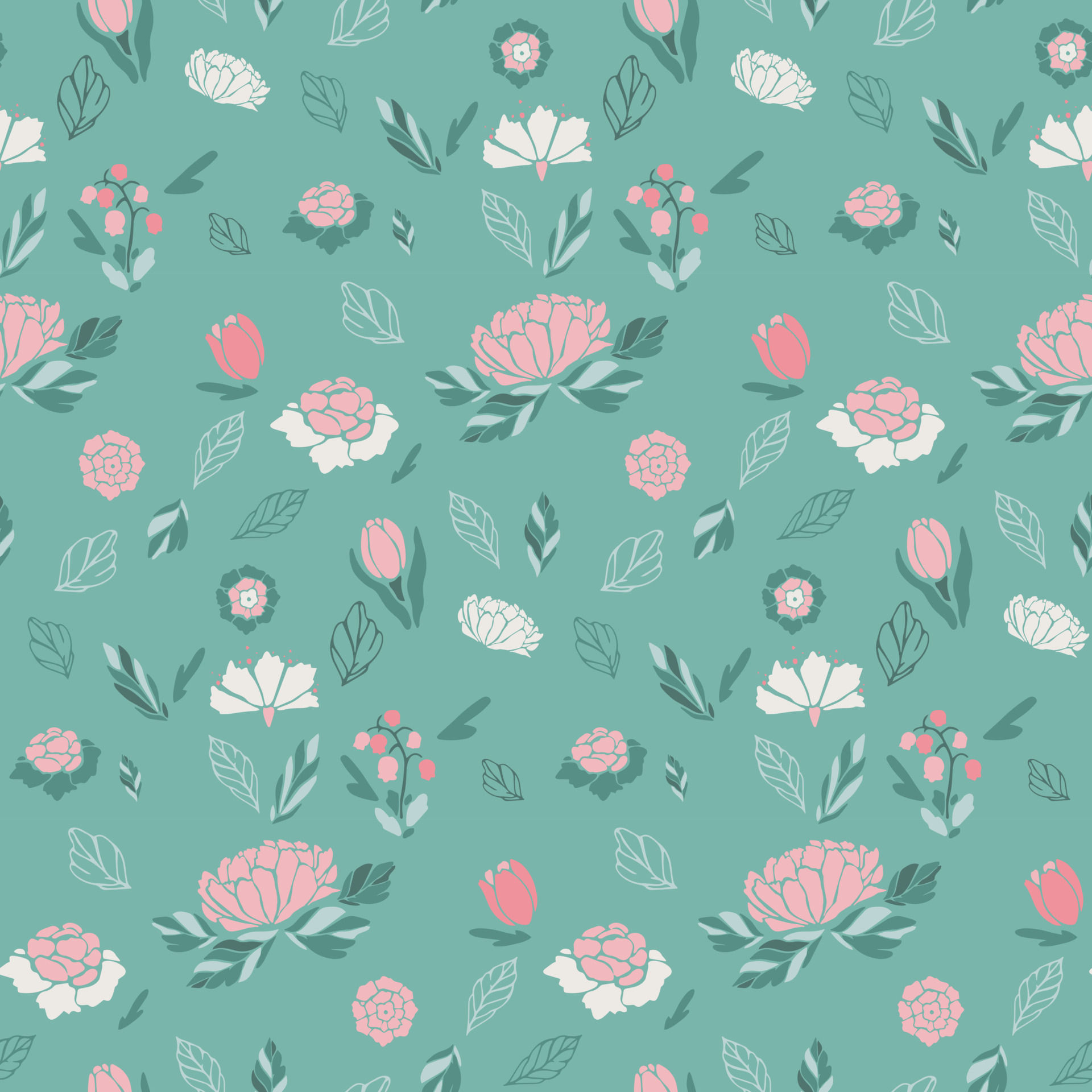 Wallpaper #0mhXIpMBSpphPi3-BjIo55 Wallpaper and Print All on Mint Green Background Color Cute Pattern in