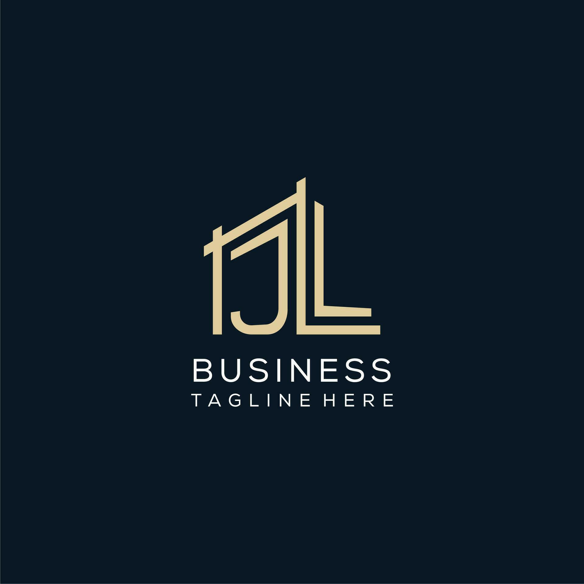 Wallpaper #32gDHZMBSpphPi3-UySa211 Initial Jl Logo Clean and Modern Architectural and Construction Logo