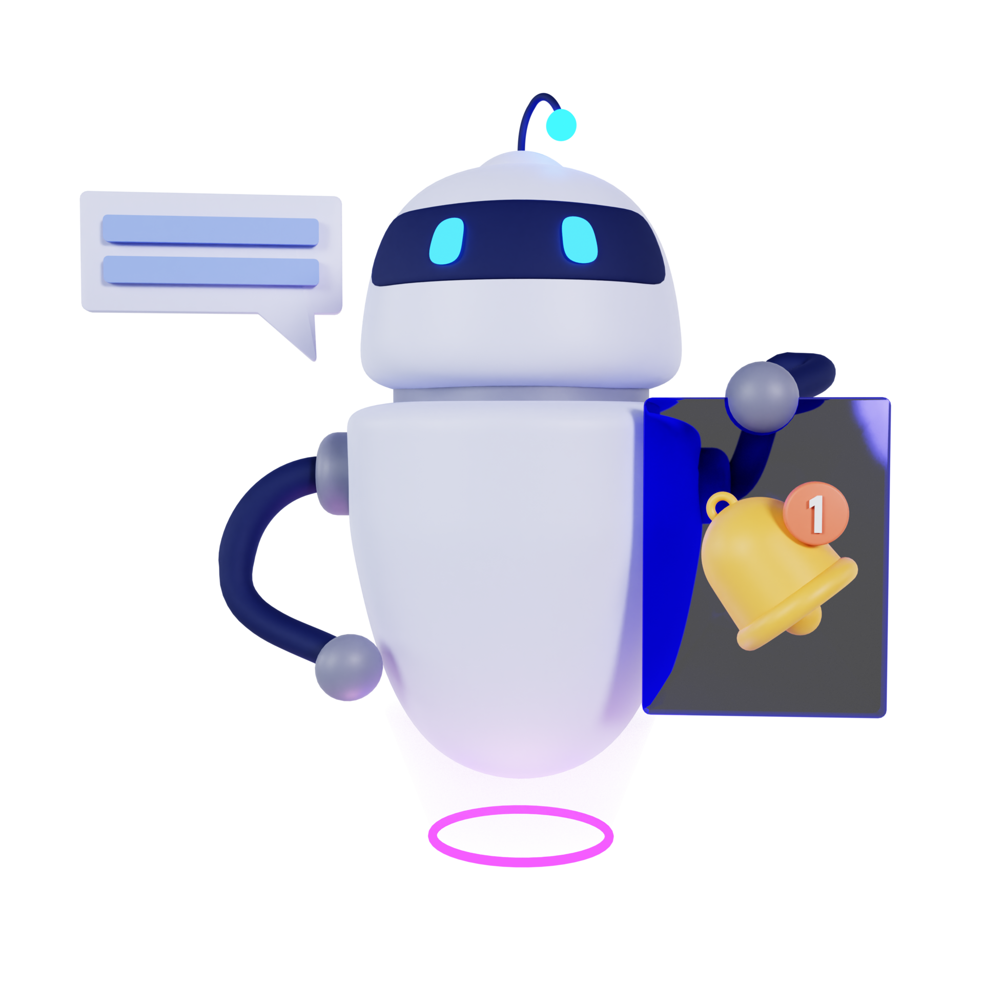 Wallpaper #lmgJH5MBSpphPi3-CCqO234 3D Bot AI Herramientas De Marketing Y Notificacion 11888455 Png