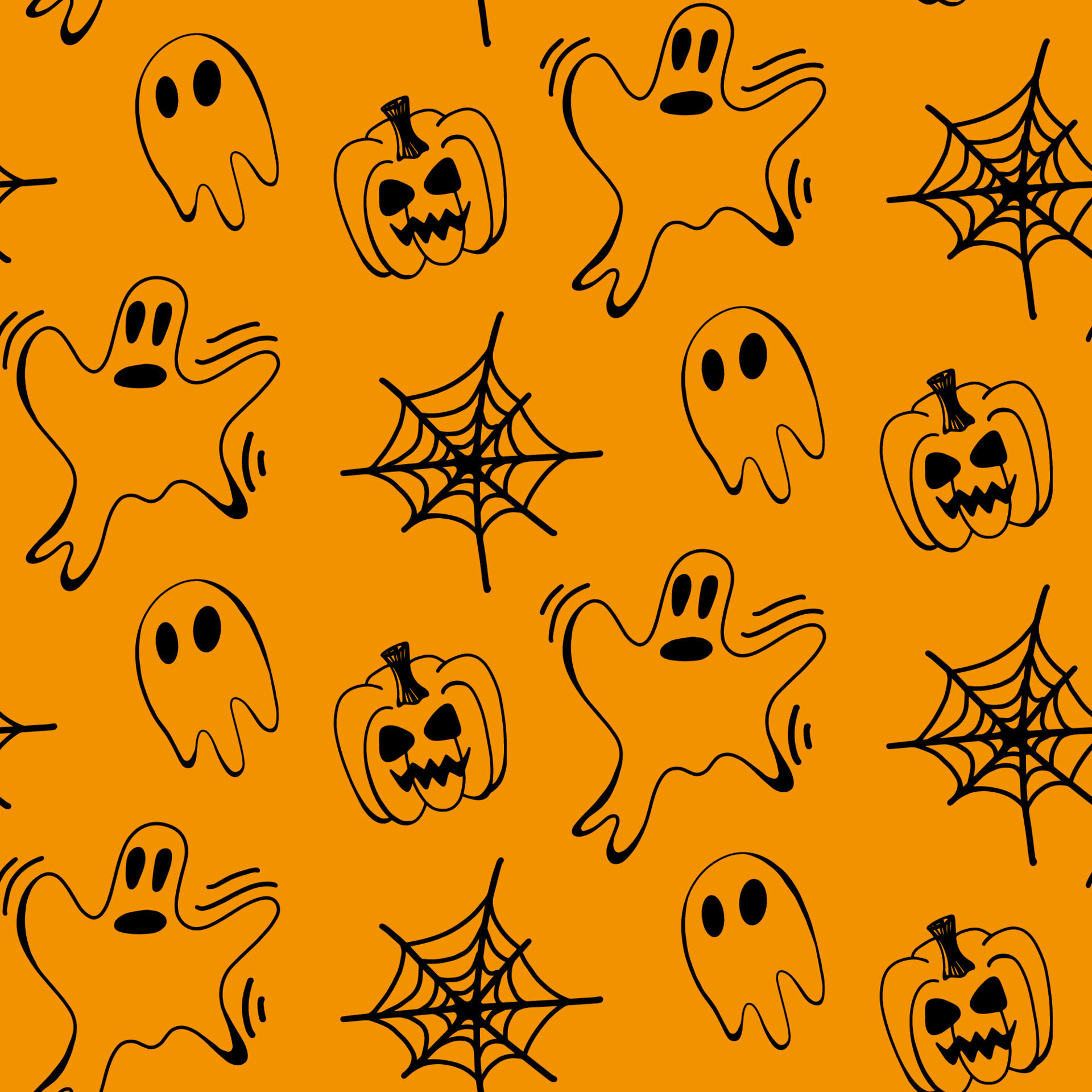 Wallpaper #RPS3OZMBKFX8bn3r6ncE271 Vector Fantasma De Halloween Tela De Arana Patron Sin Costuras De