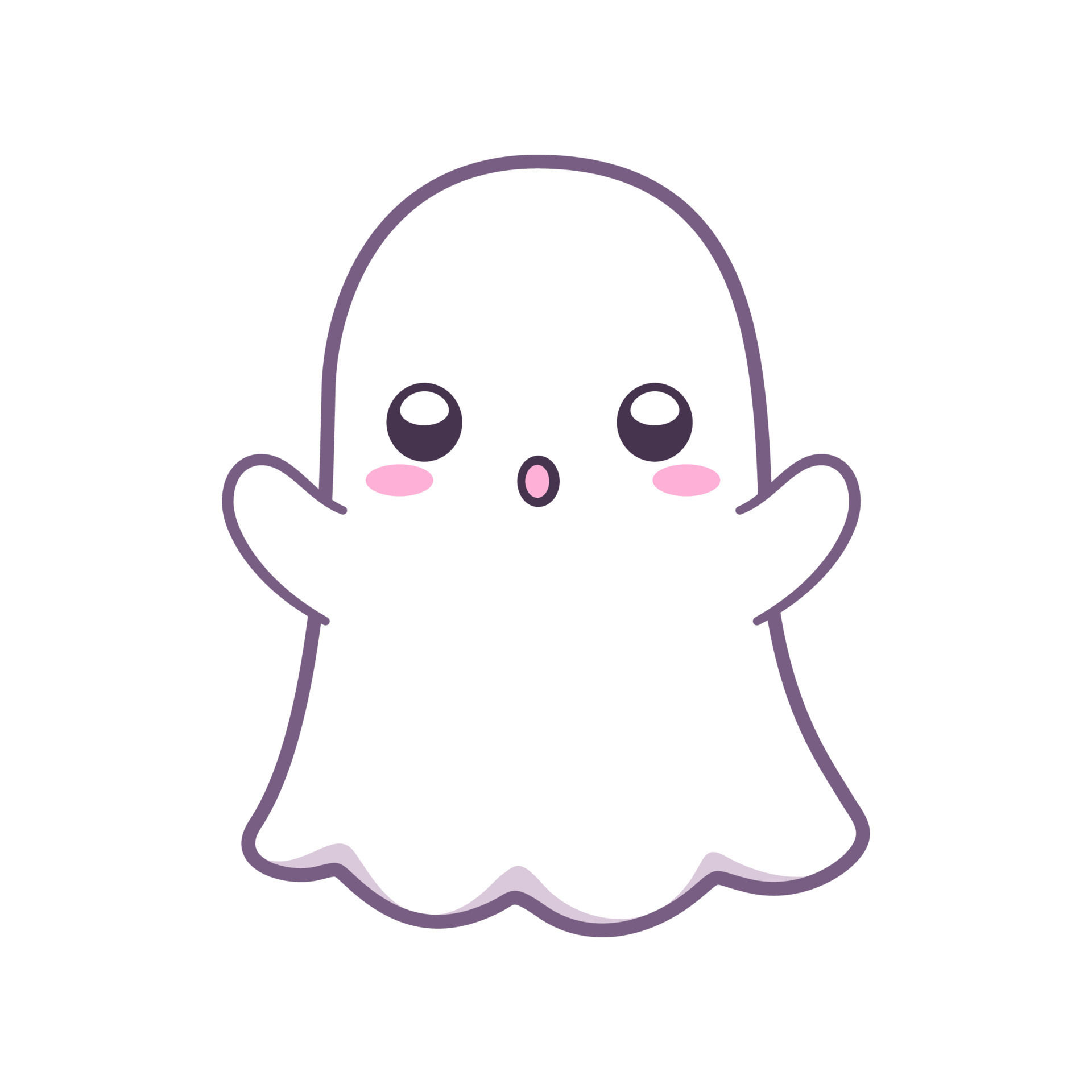 Wallpaper #SfS5OZMBKFX8bn3rL3dx339 Kawaii Ghost Clipart Doodle Scary Cute Halloween Ghost Cartoon Vector