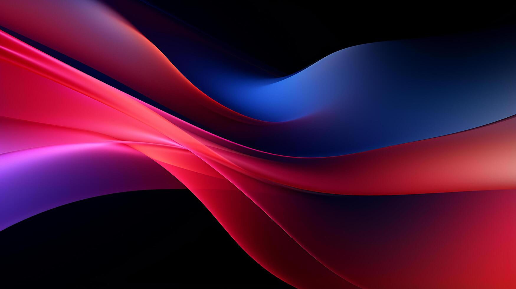 Wallpaper #ax0OLZMBlOZrFDOkns6e147 3D Dark Red and Blue Abstract Wave Background AI Generative 31583503