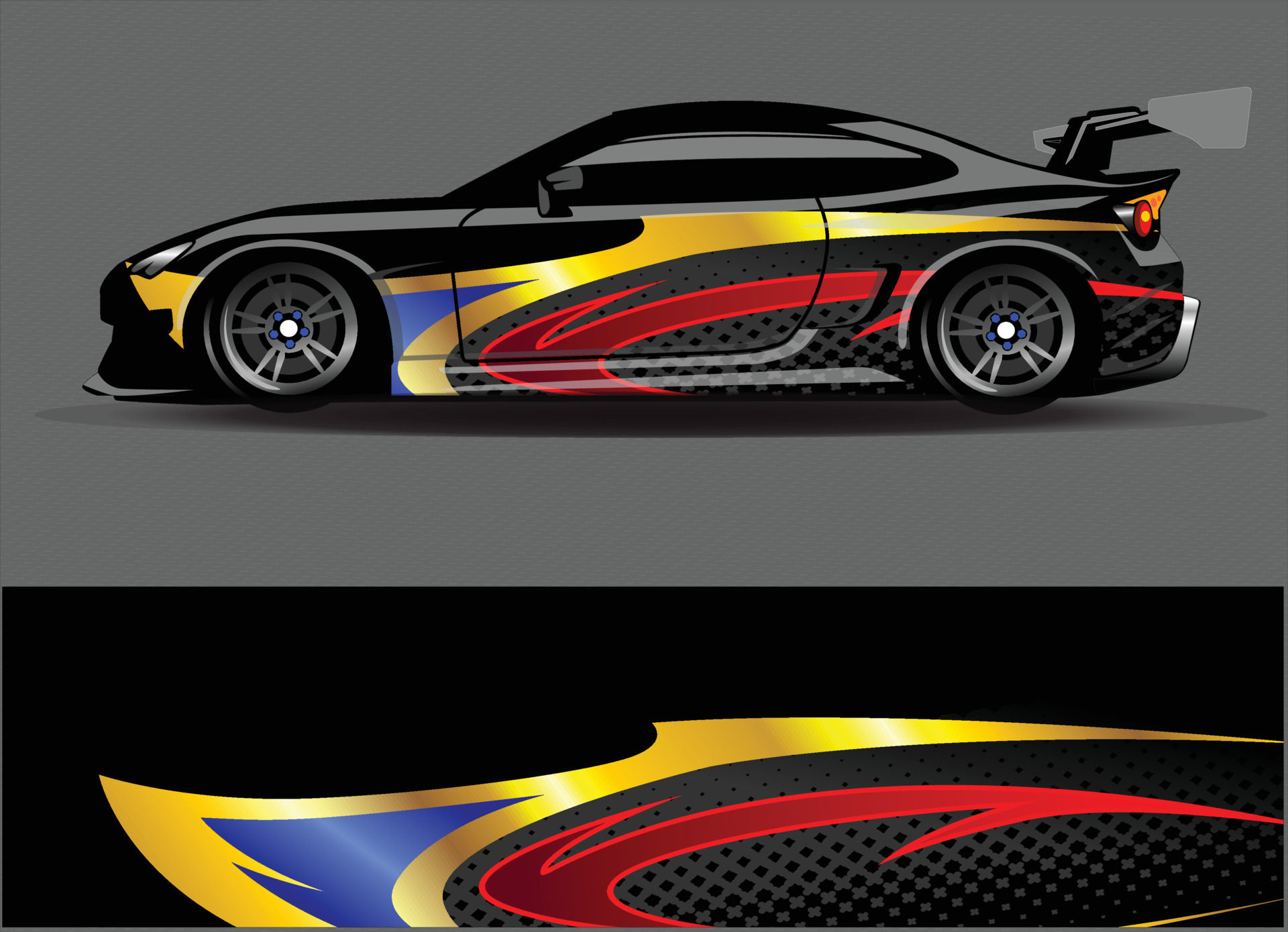 Wallpaper #TxqmT5MB1yWOL4qggn_9259 Car Wrap Design Vector Graphic Abstract Stripe Racing Background Kit