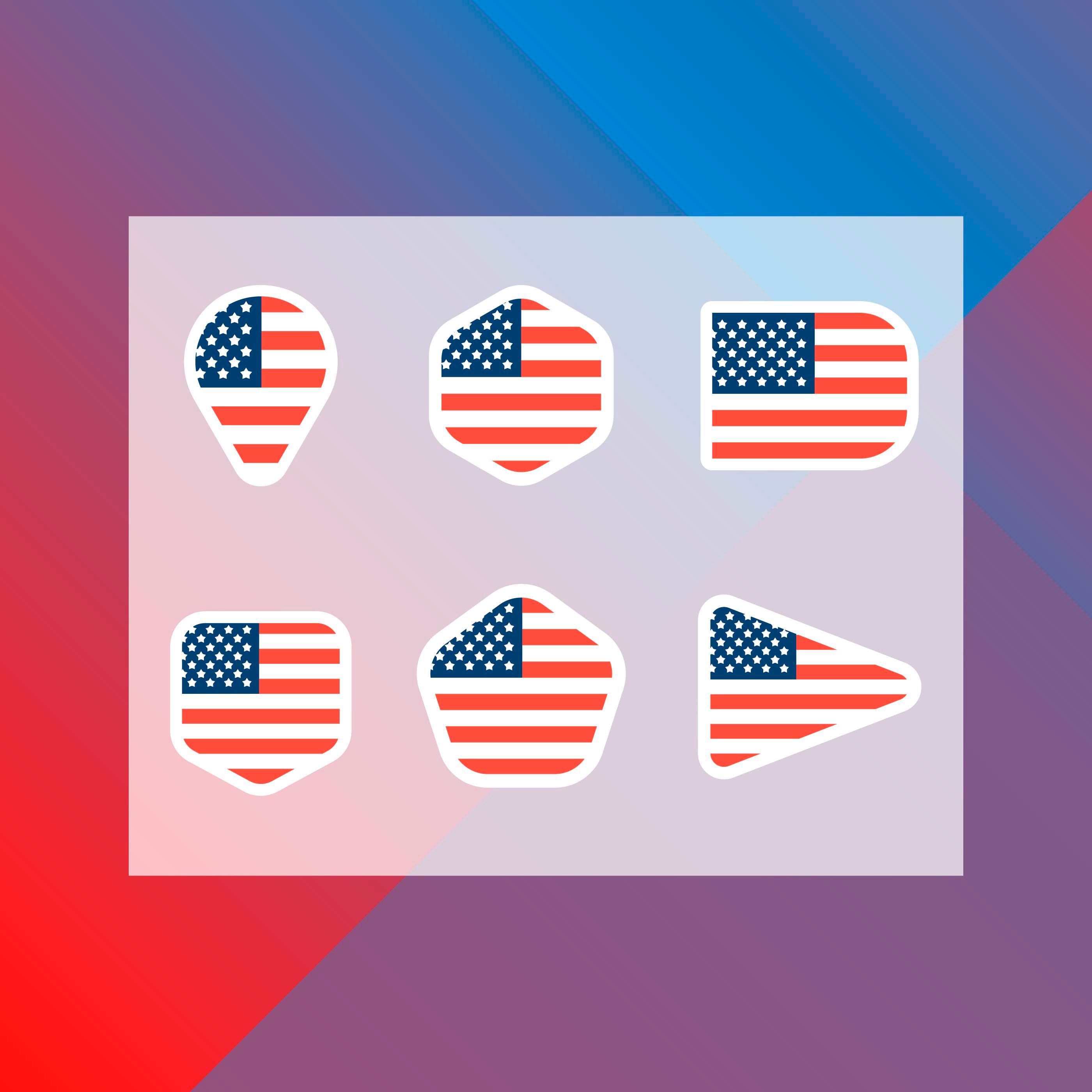 Wallpaper #de5b9 Premium Vector Minimalist American Flag Illustration Drawn with a