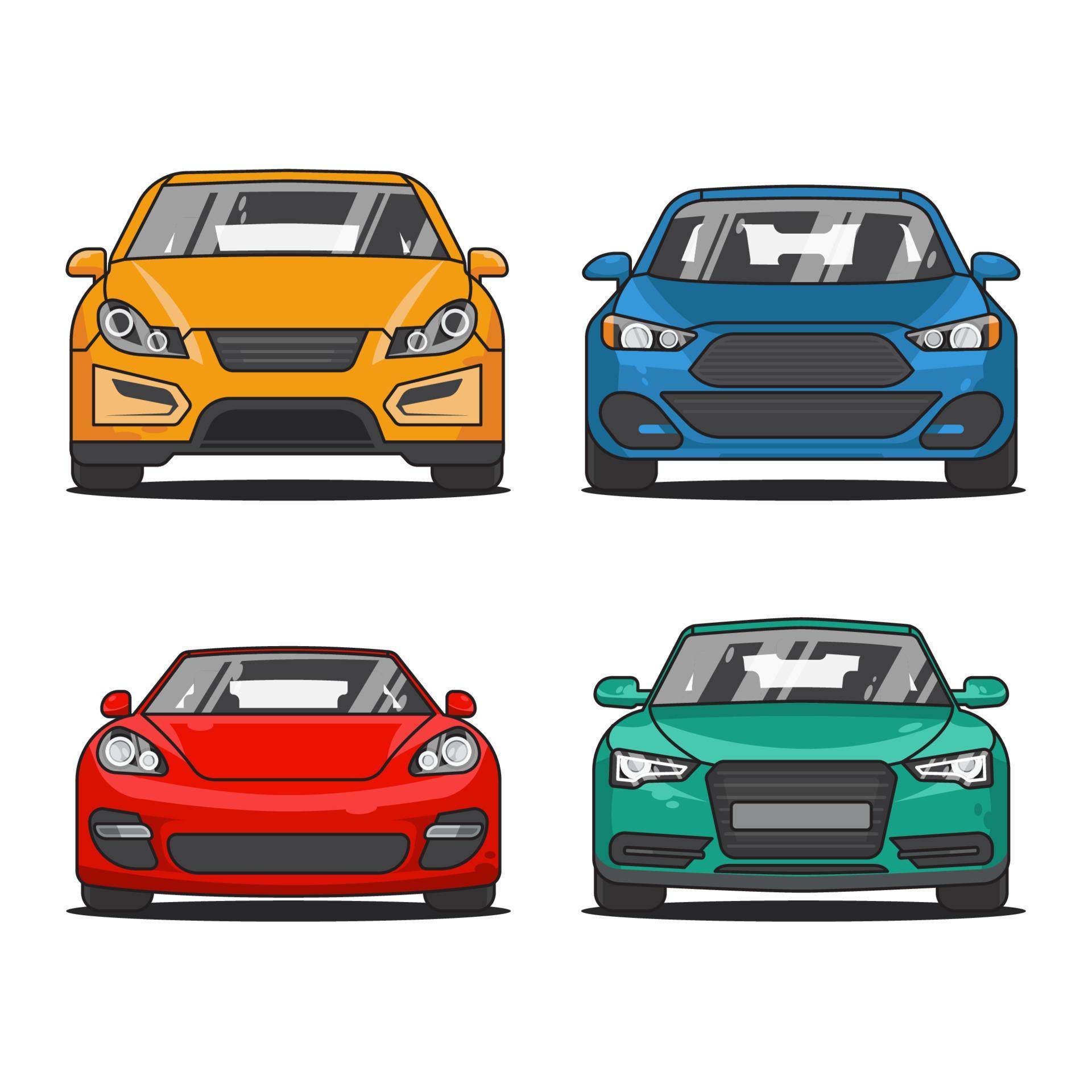 Wallpaper #QWd37pIBSpphPi3-ql0r269 Cars Front View Vector 16891877 Vector Art at Vecteezy
