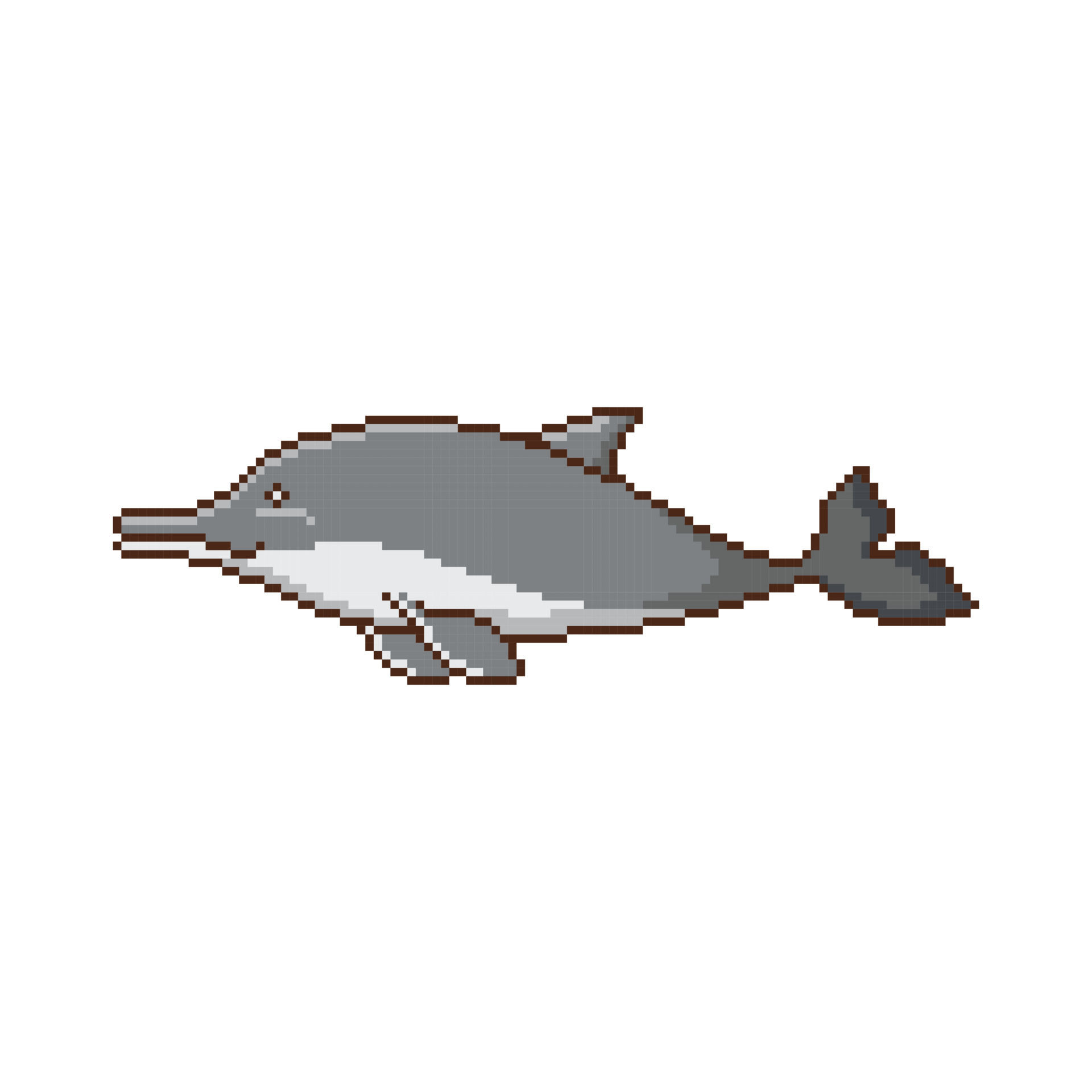 Wallpaper #42exDJMBSpphPi3-h9_r143 Dolphin Pixel Art Symbol Isolated on a White Background Pet 80s