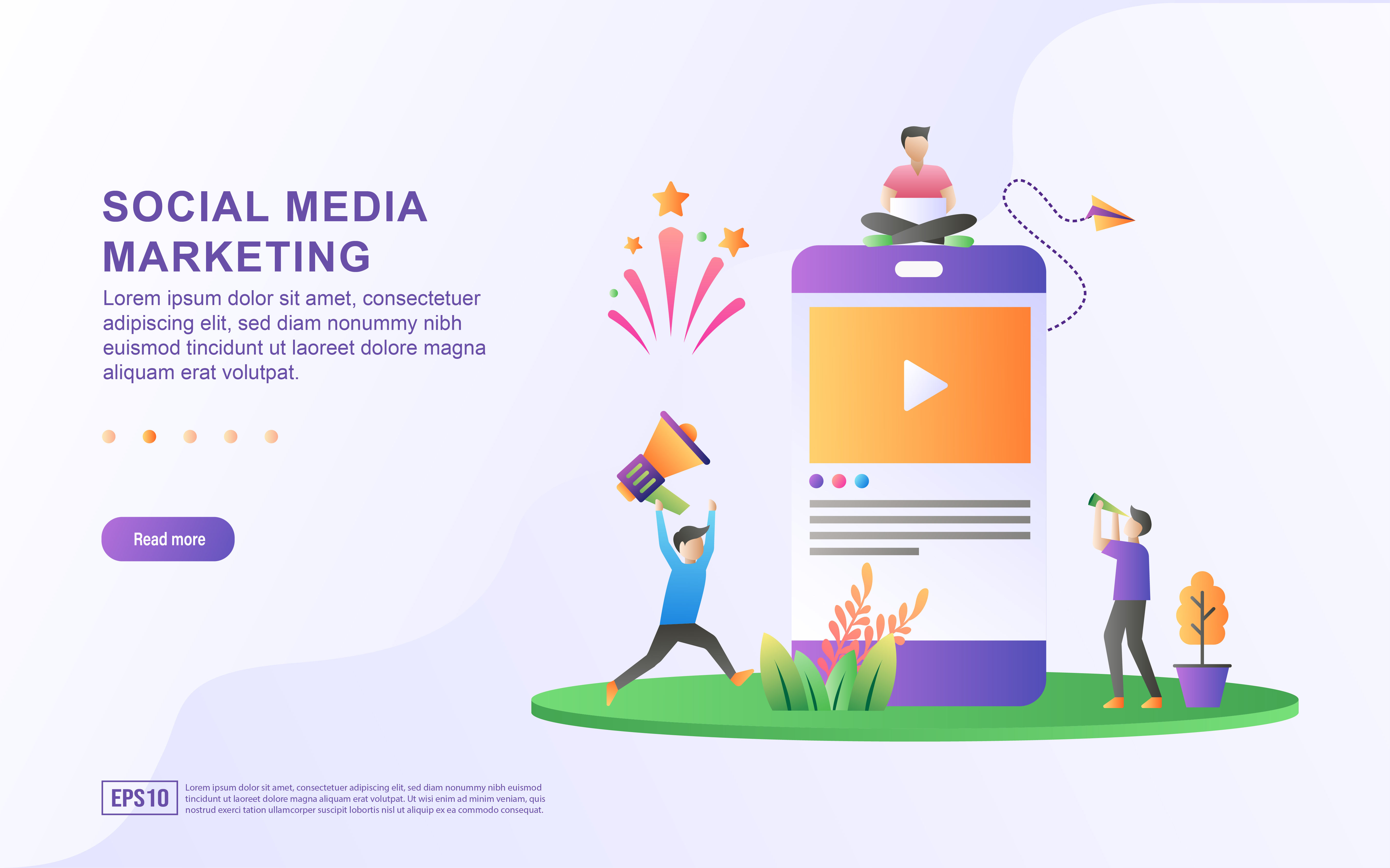 Wallpaper #lWe_75IBSpphPi3-ZGNL23 Social Media Marketing Illustration Concept 689590 Vector Art at Vecteezy