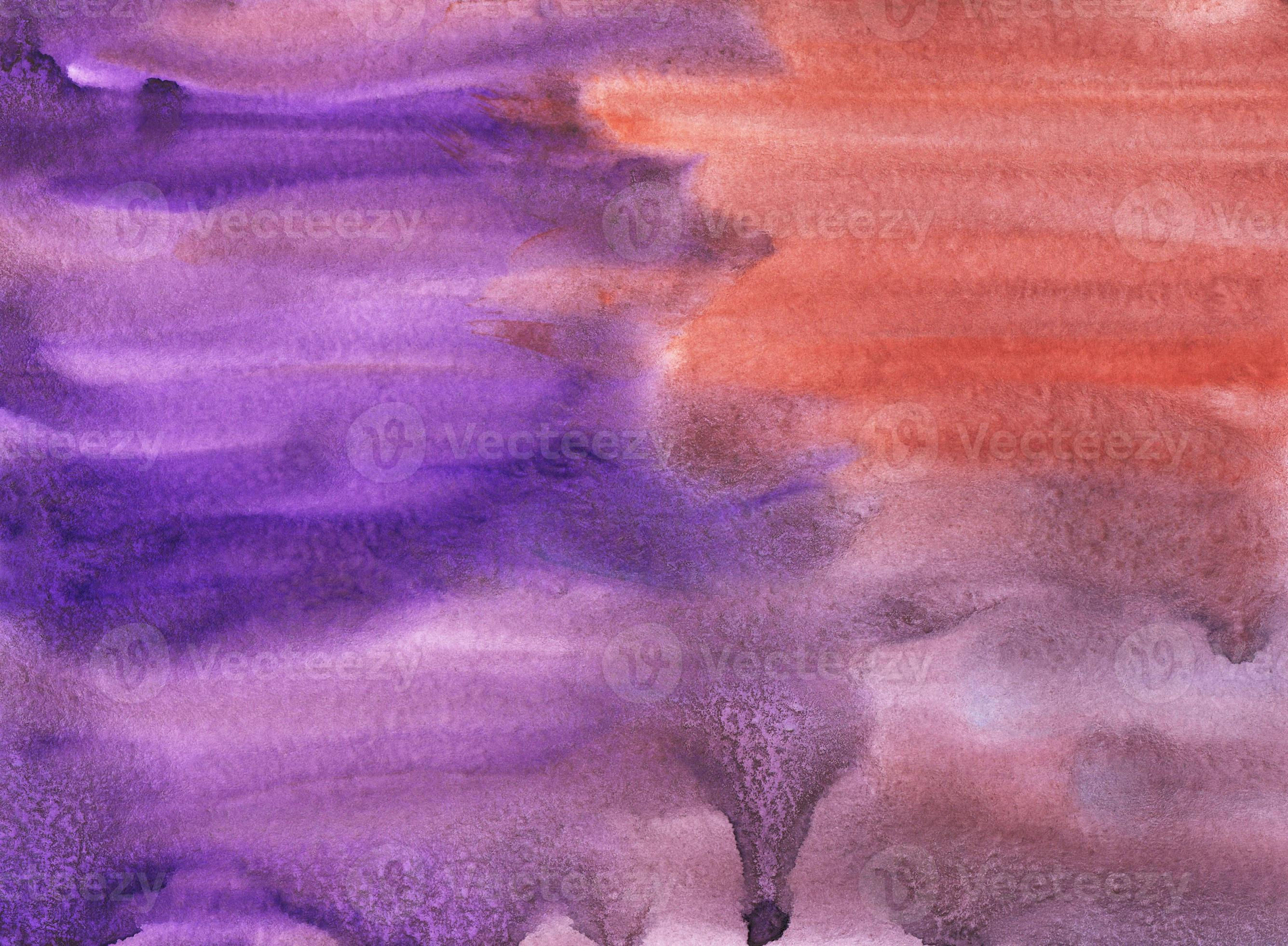 Wallpaper #lmce9pIBSpphPi3-WILG483 Watercolor Deep Purple and Coral Background Abstract Painting Brush