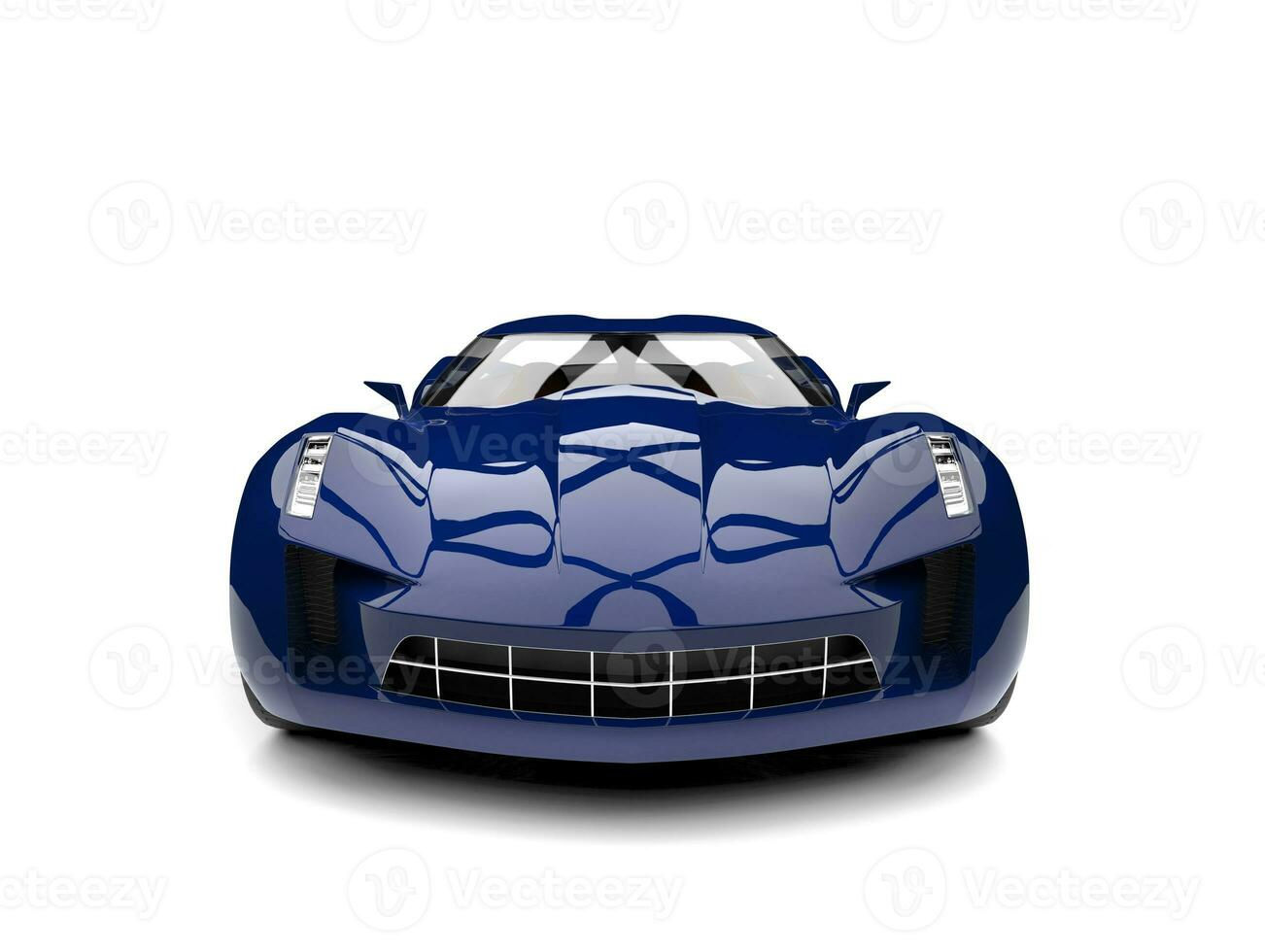 Wallpaper #QWd37pIBSpphPi3-ql0r11 Dark Blue Modern Sports Concept Car Front View 31197134 Stock Photo