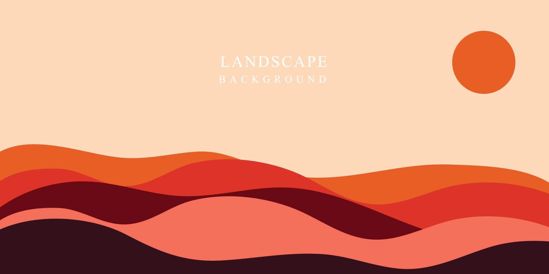 Wallpaper #1mjGGZMBSpphPi3-6hiW5 Landscape Abstract Creative Background in Minimal Trendy Style
