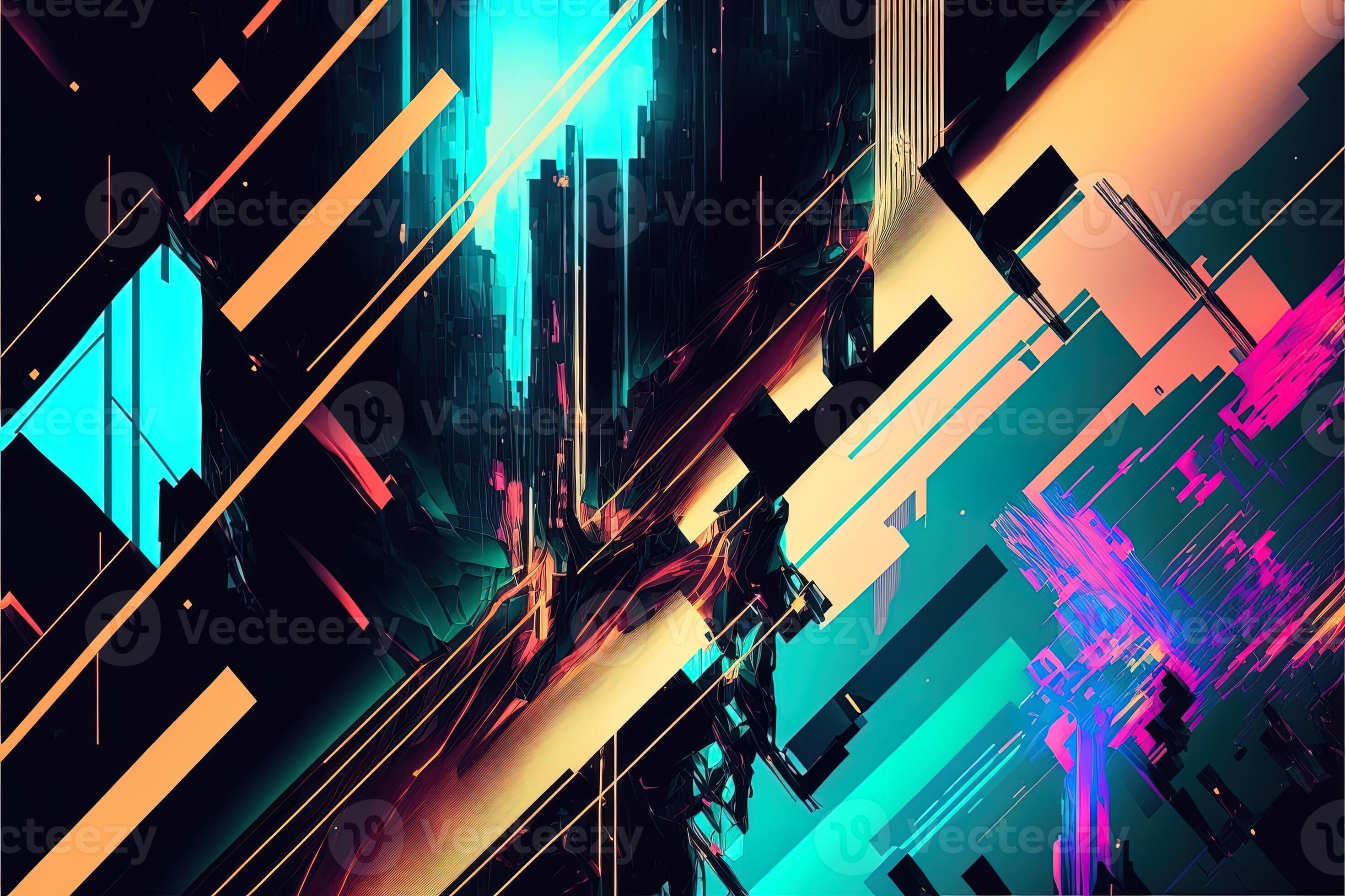 Wallpaper #3mdcE5MBSpphPi3-X_-p8 Abstract Background with Interlaced Digital Glitch and Distortion
