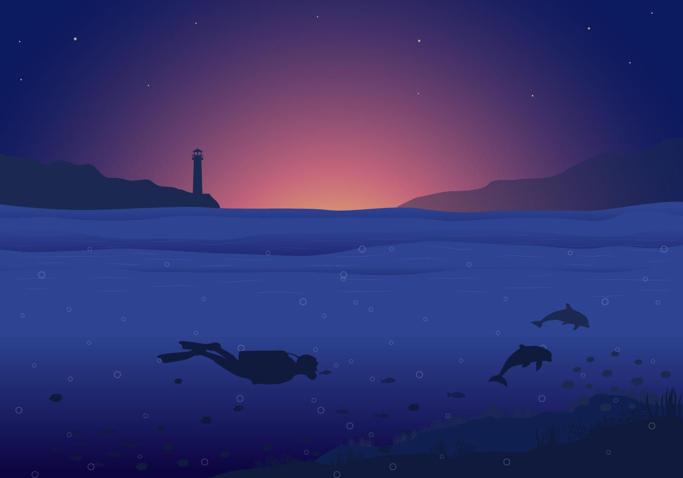 Wallpaper #1mc1CJMBSpphPi3-Ccl7242 Ocean Background in Vector 280794 Vector Art at Vecteezy