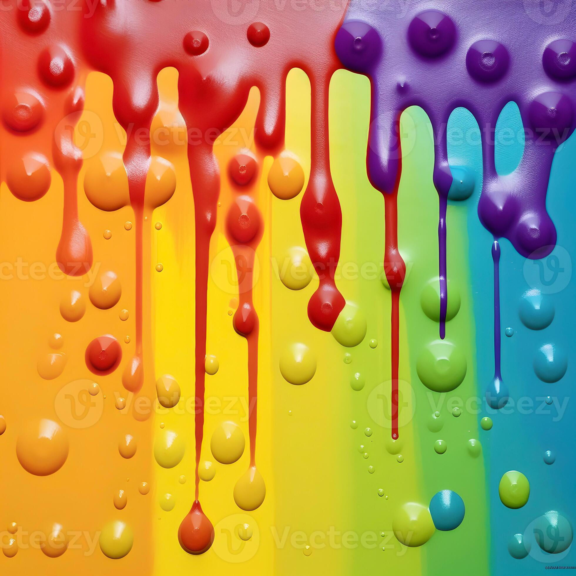 Wallpaper #fmcp65IBSpphPi3-I0r2181 Rainbow Color Painting Drops Background Lgbt Pride Concept AI