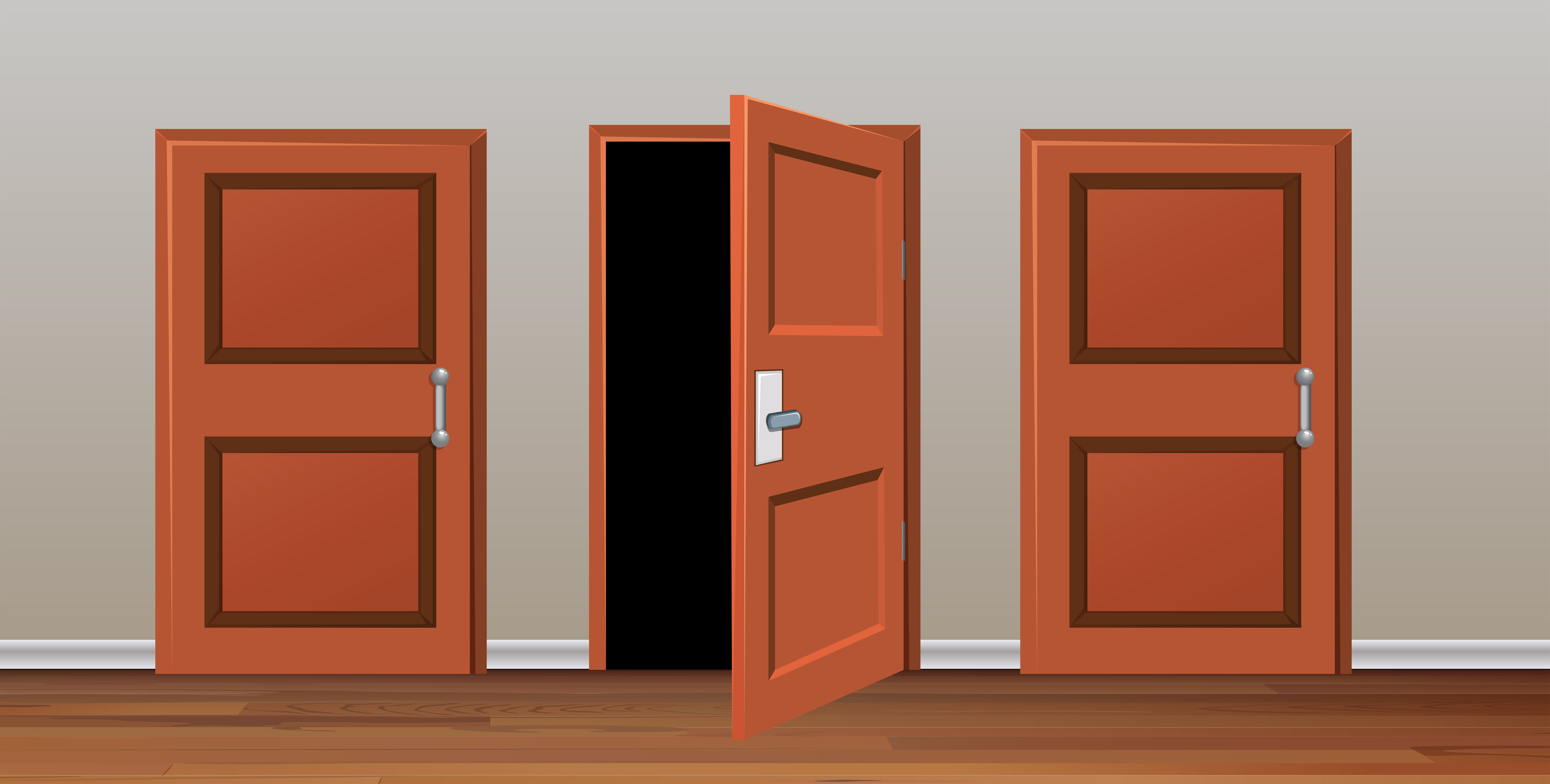 Wallpaper f3476 Room with Three Doors 668514 Vector Art at Vecteezy HD Wallpaper f3476