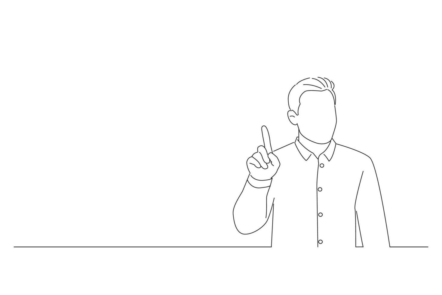 Wallpaper #k2eg8pIBSpphPi3-sXFs382 Cartoon of Young Handsome Man Showing and Pointing Up with Finger