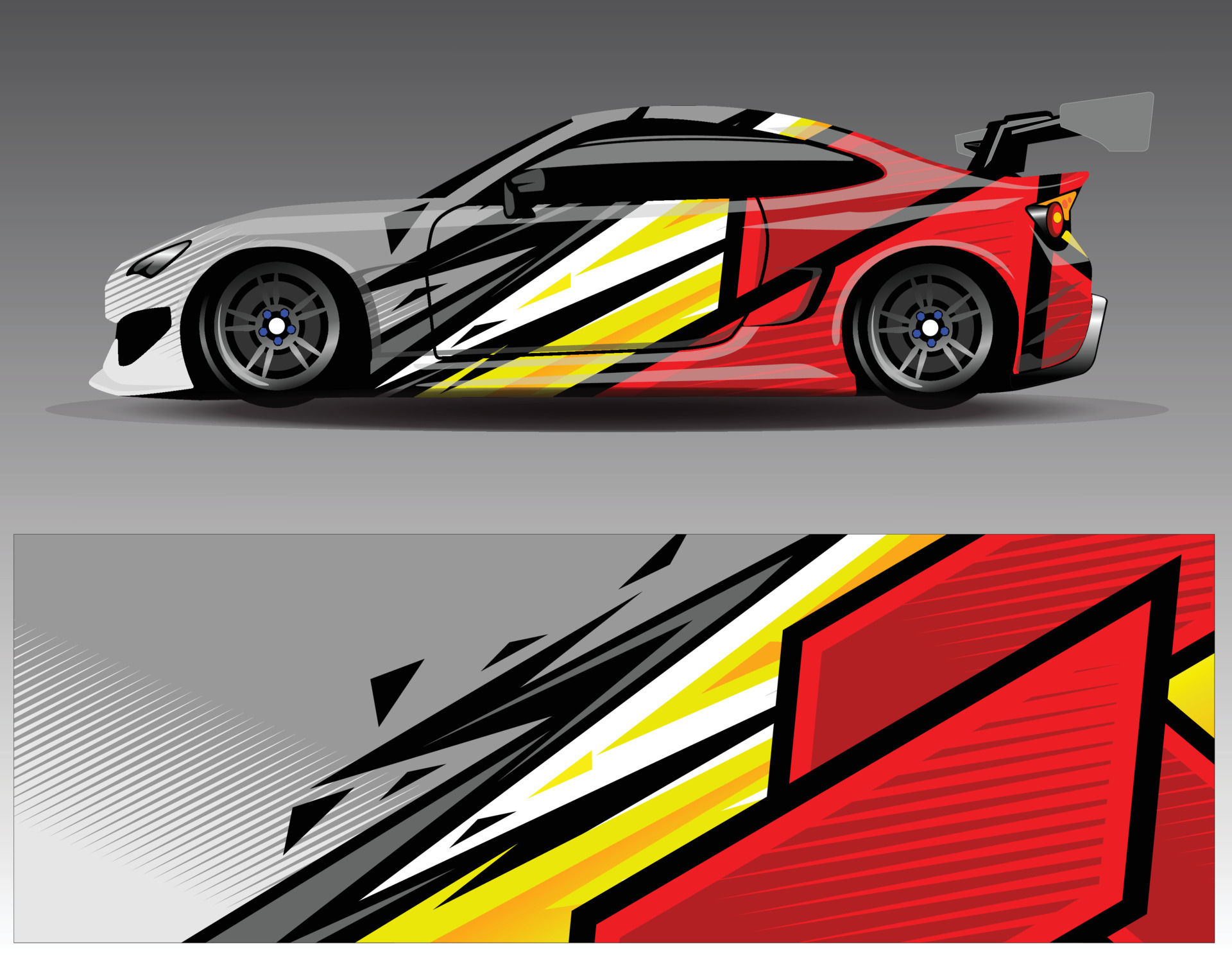 Wallpaper #TxqmT5MB1yWOL4qggn_9203 Car Wrap Design Vector Graphic Abstract Stripe Racing Background Kit