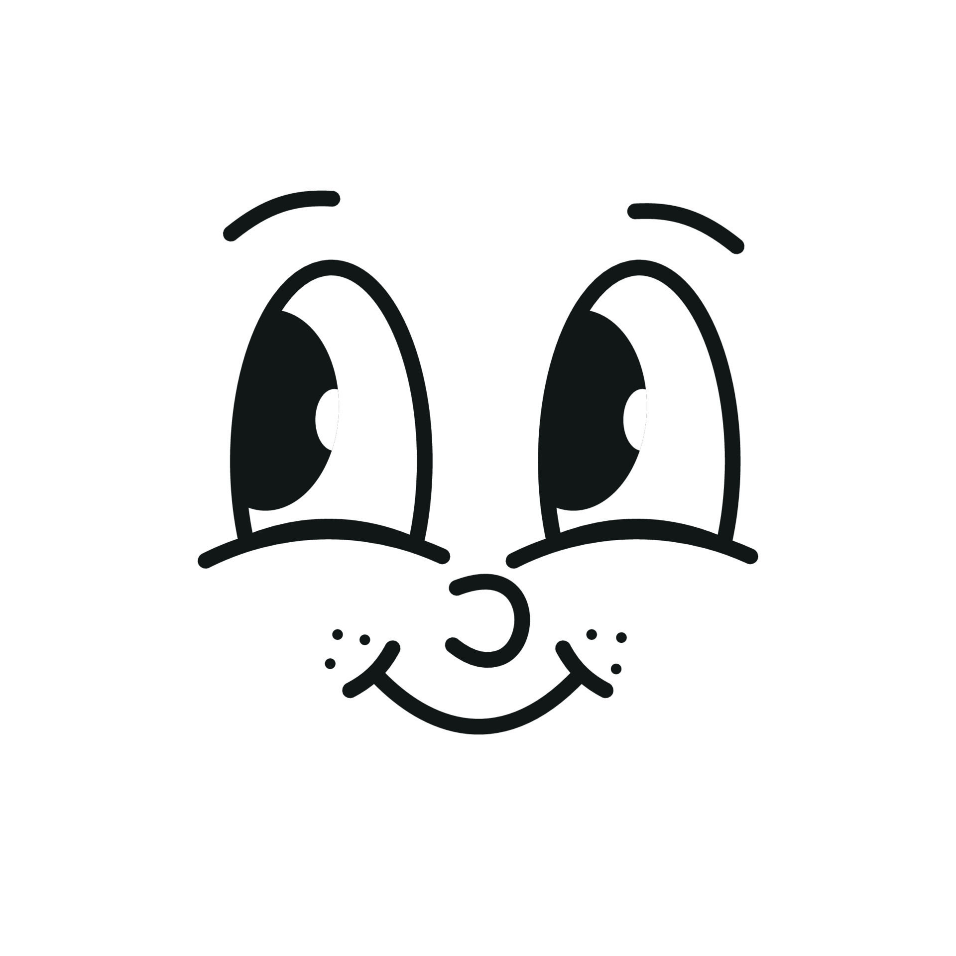 Wallpaper #PGiaG5MBSpphPi3-TiDb96 Set of Retro 30s Cartoon Mascot Characters Funny Faces 50s 60s Old