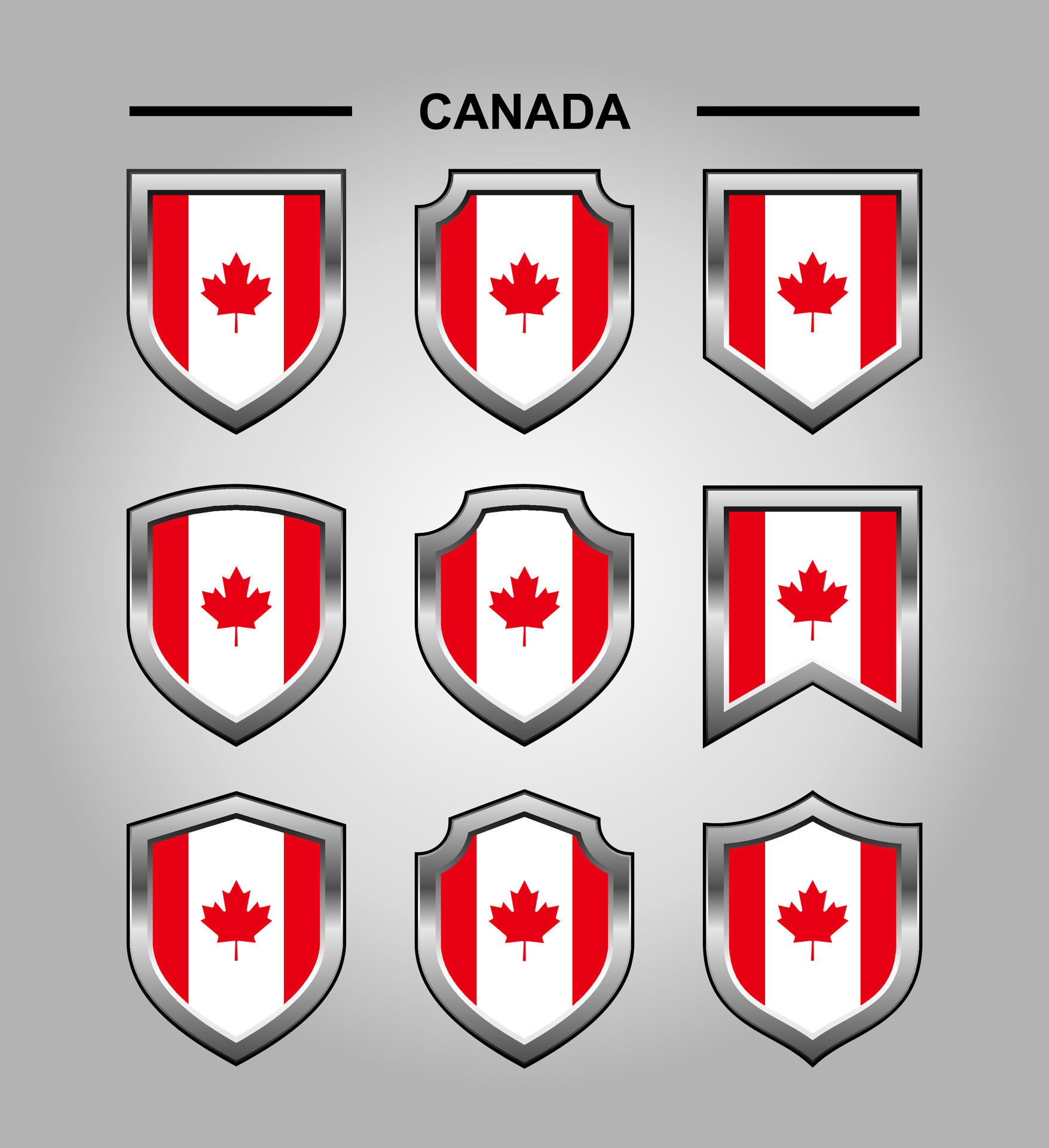 Wallpaper #yDEUNpMB5zzyi_yYZFhW226 Canada National Emblems Flag and Luxury Shield 29590807 Vector Art at