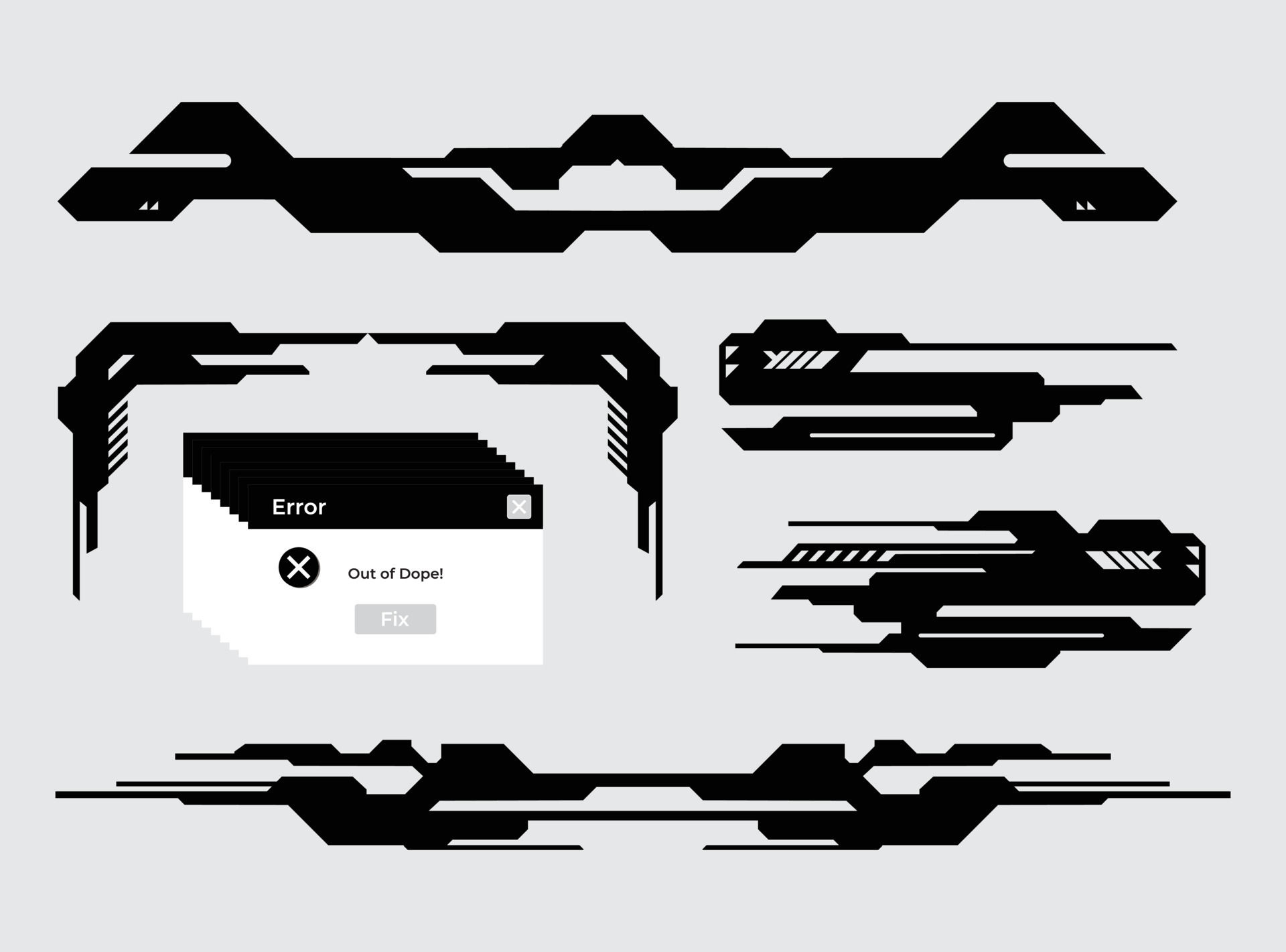 Wallpaper #rJ22Y5cBkAG5jTCHpq9J63 Hud Futuristic Frame Border Game Swag Elements Pack Panel Cyber Sci Fi