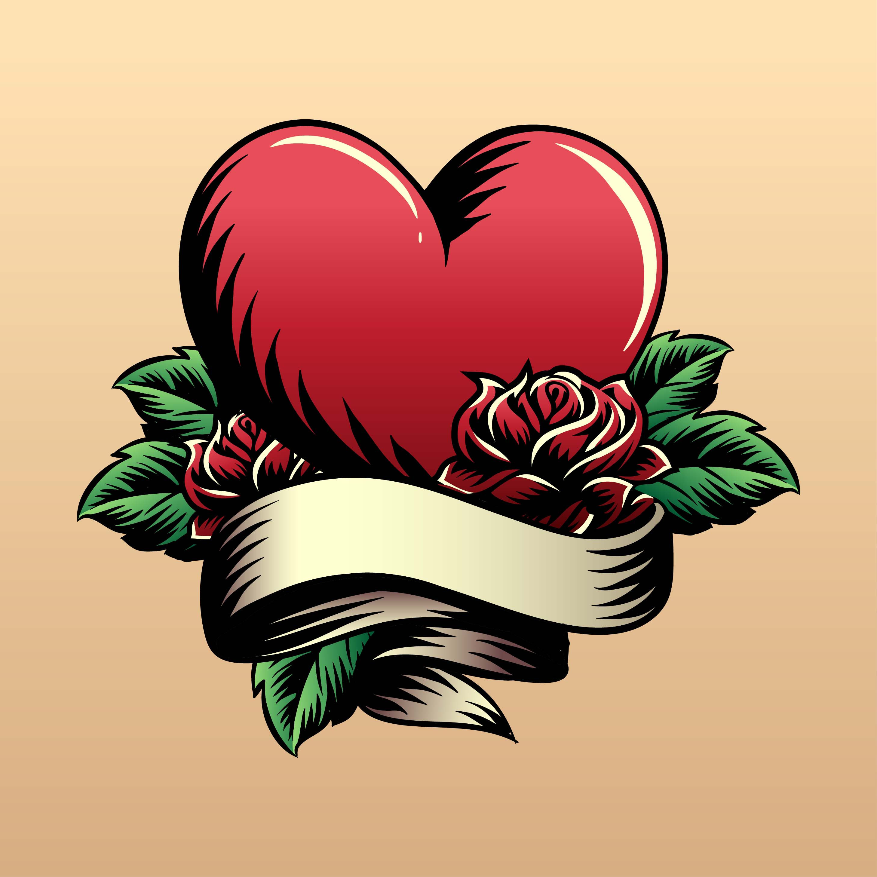 Wallpaper #12eRAJMBSpphPi3-GKYv213 Heart Tattoo Vector 226419 Vector Art at Vecteezy