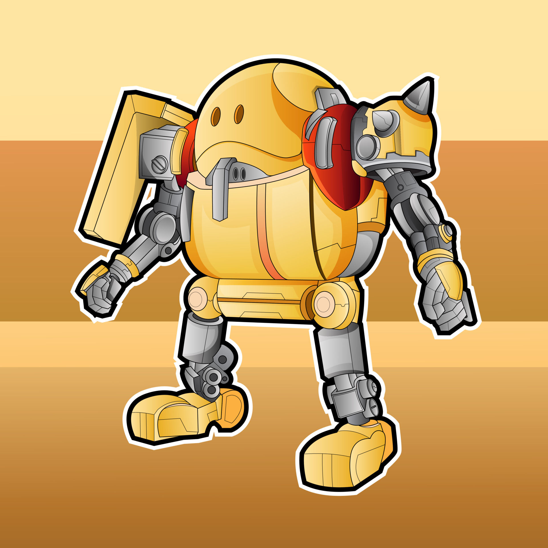 Wallpaper #vWdm9pIBSpphPi3-zYNc168 Vector Robot Characters for Kids Electronic Humanoid Isolated Robot
