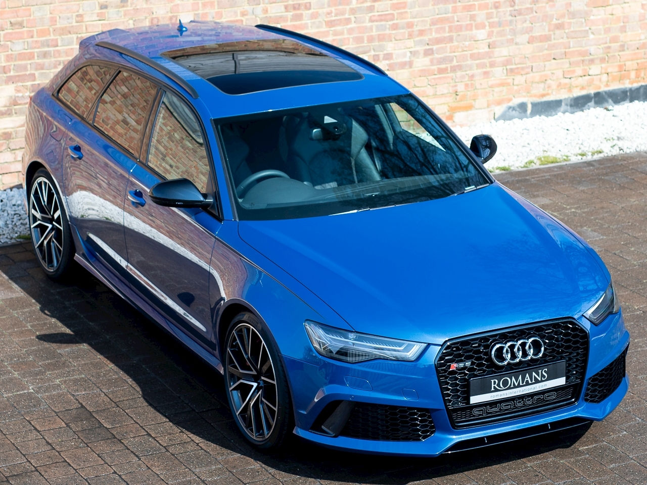 Wallpaper #l2ek_ZIBSpphPi3-L5zt57 2018 Used Audi A6 Rs6 Plus Avant Tfsi Quattro Ascari Blue