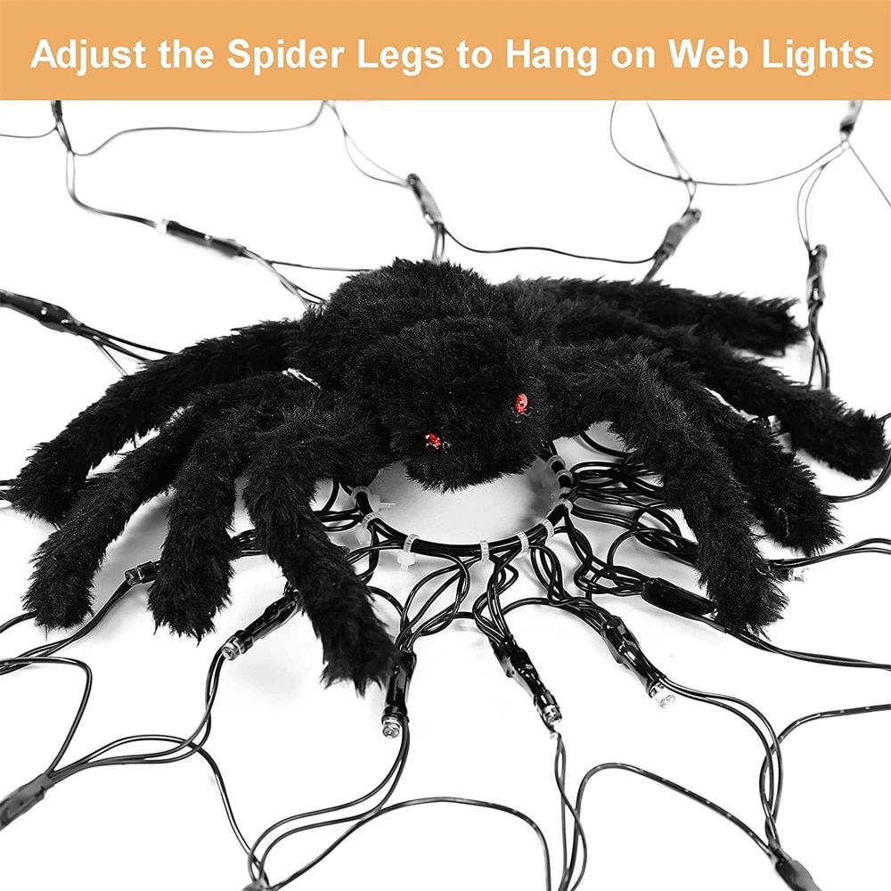 Wallpaper #zpwf4pIBZHQxiYarj74D151 Halloween LED Spider Web Lights Buy Today Get 55 Discount Molooco